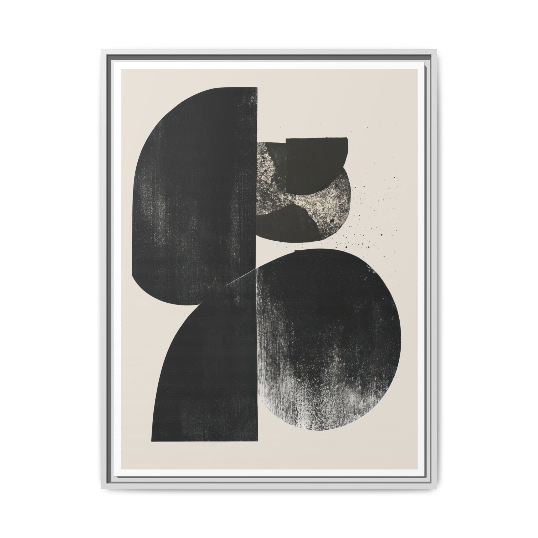 Obsidian Drift Composition - Framed