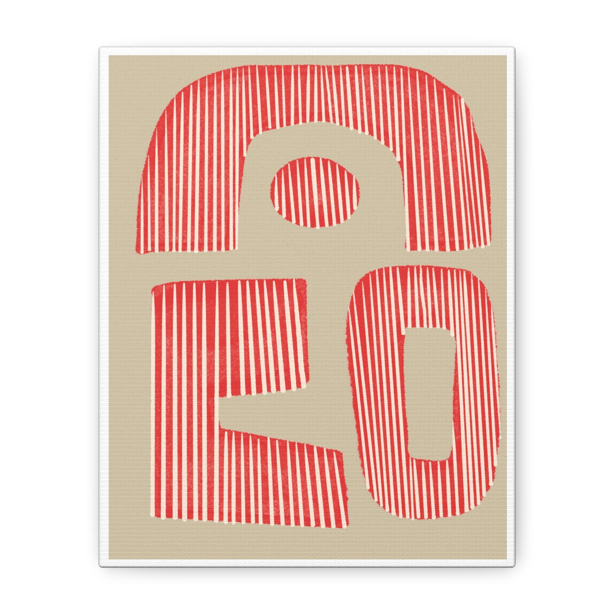 Coral Echo Forms - Canvas