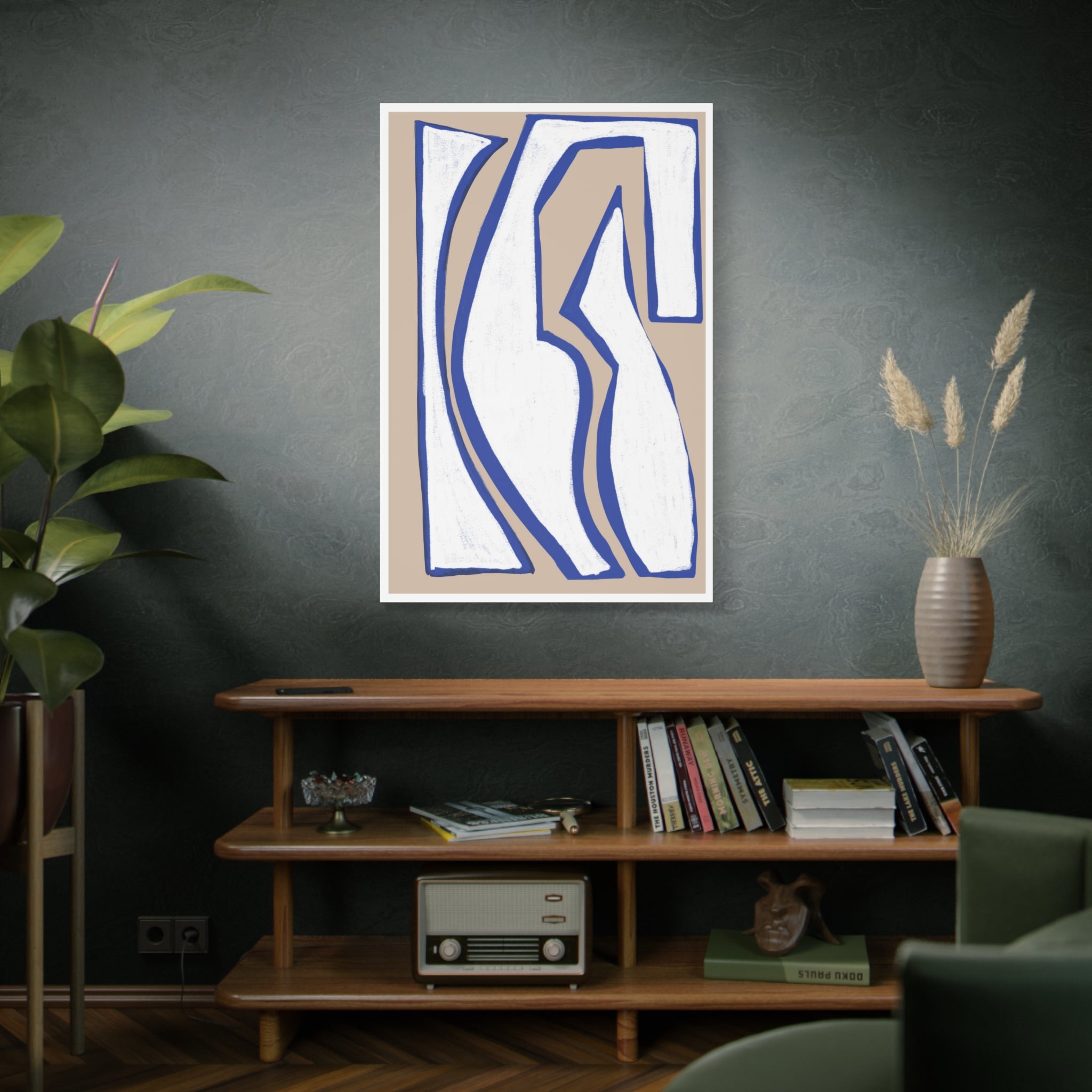 Cobalt Form Continuum - Canvas