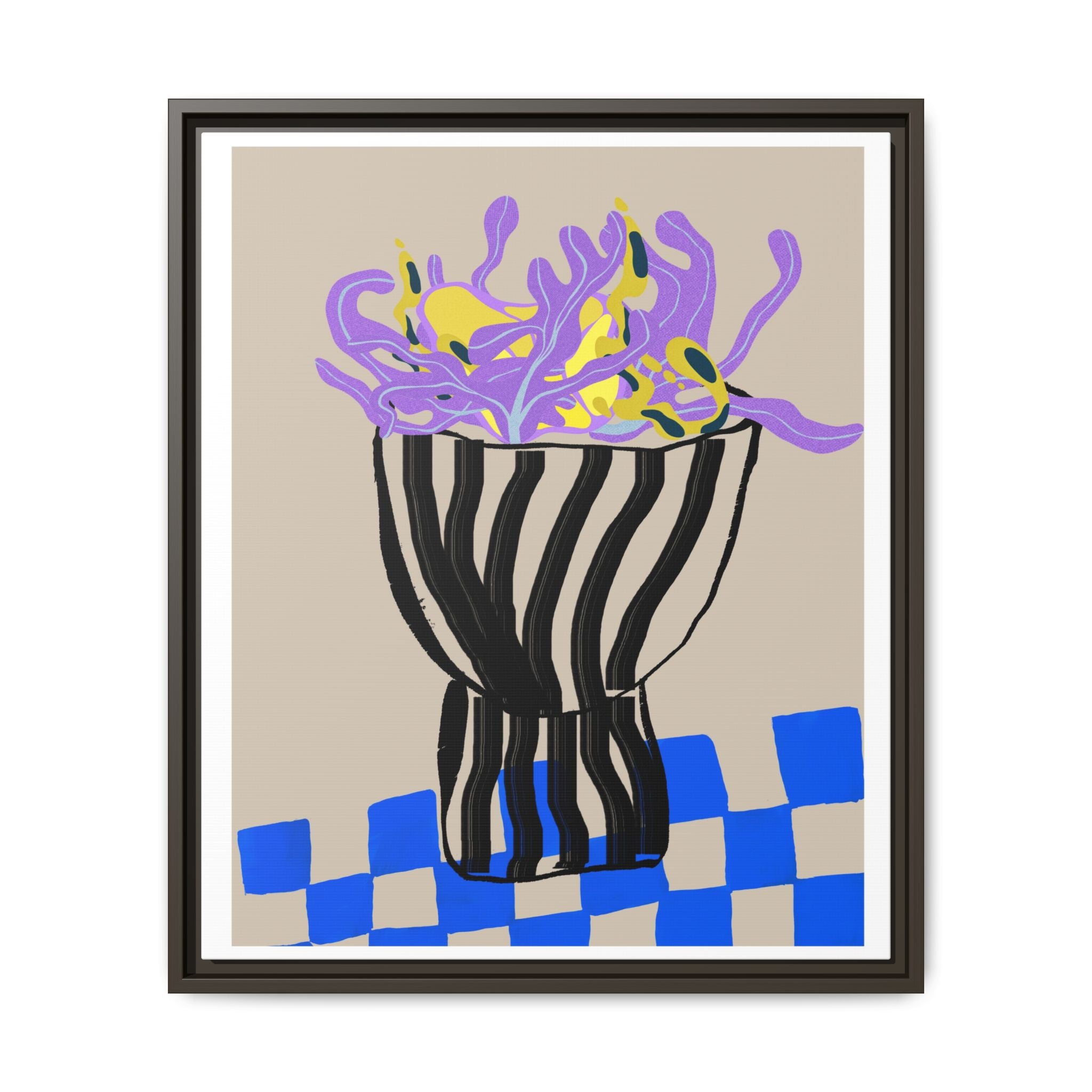 Lavender Coral Mirage - Framed