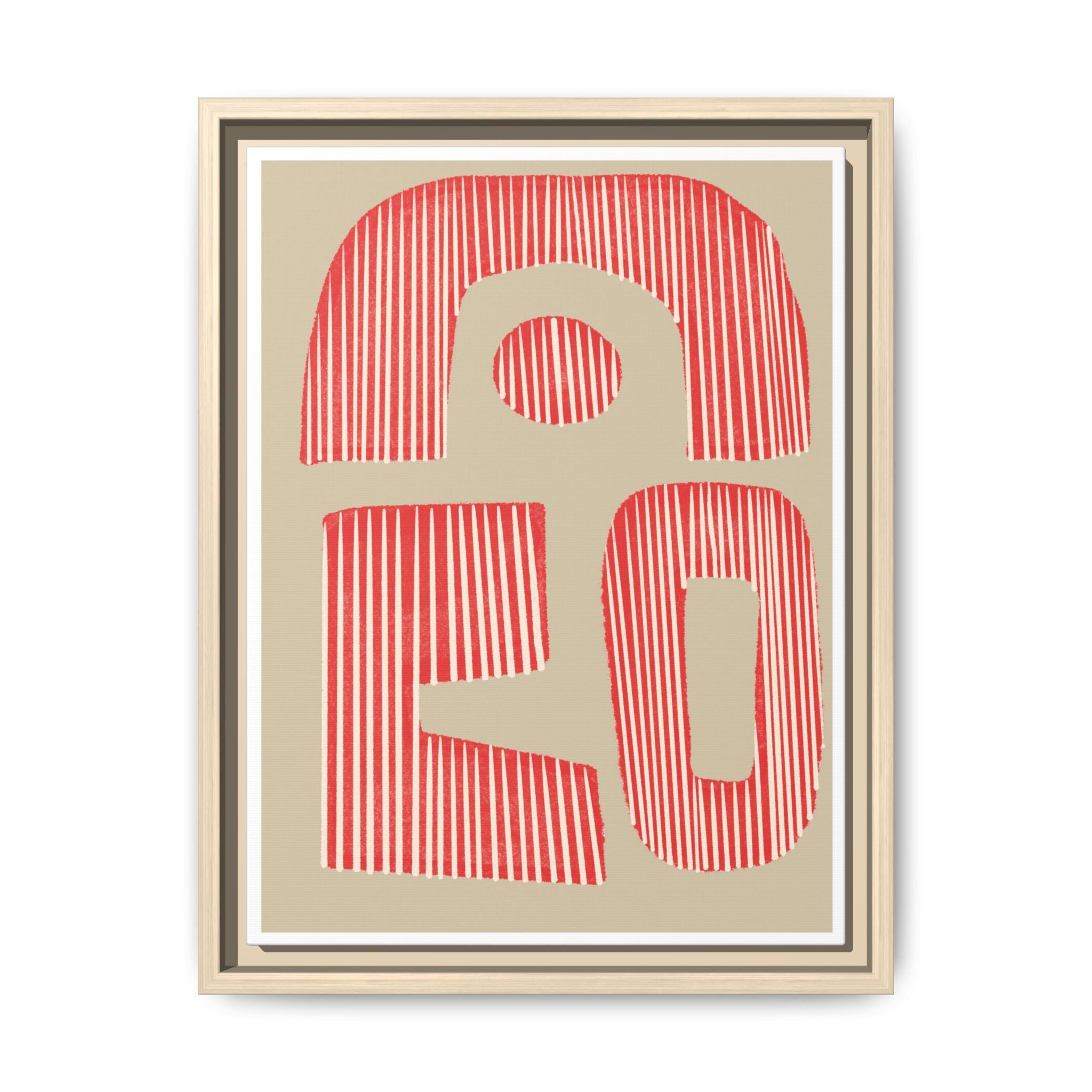 Coral Echo Forms - Framed