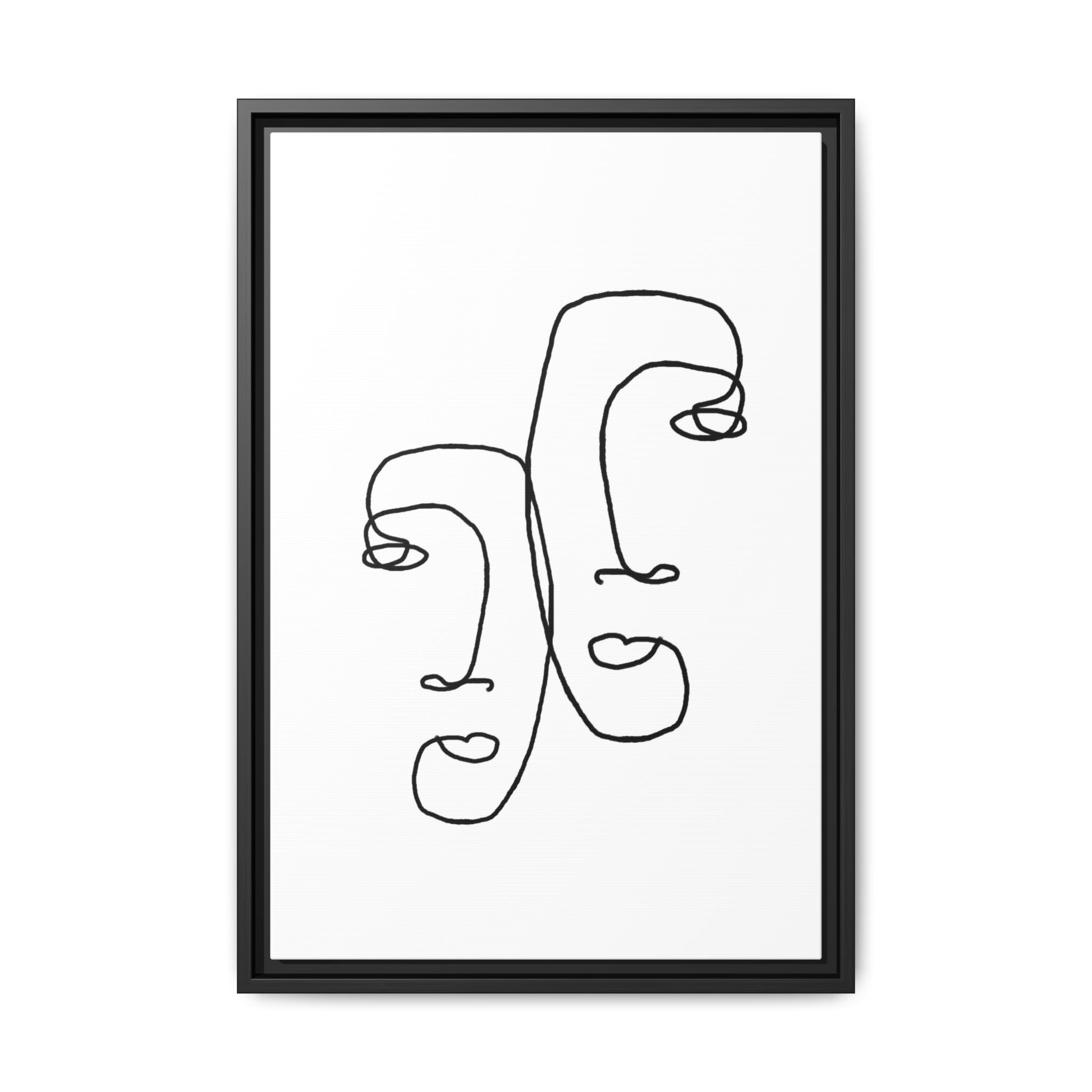 Silent Dual Reflections - Framed