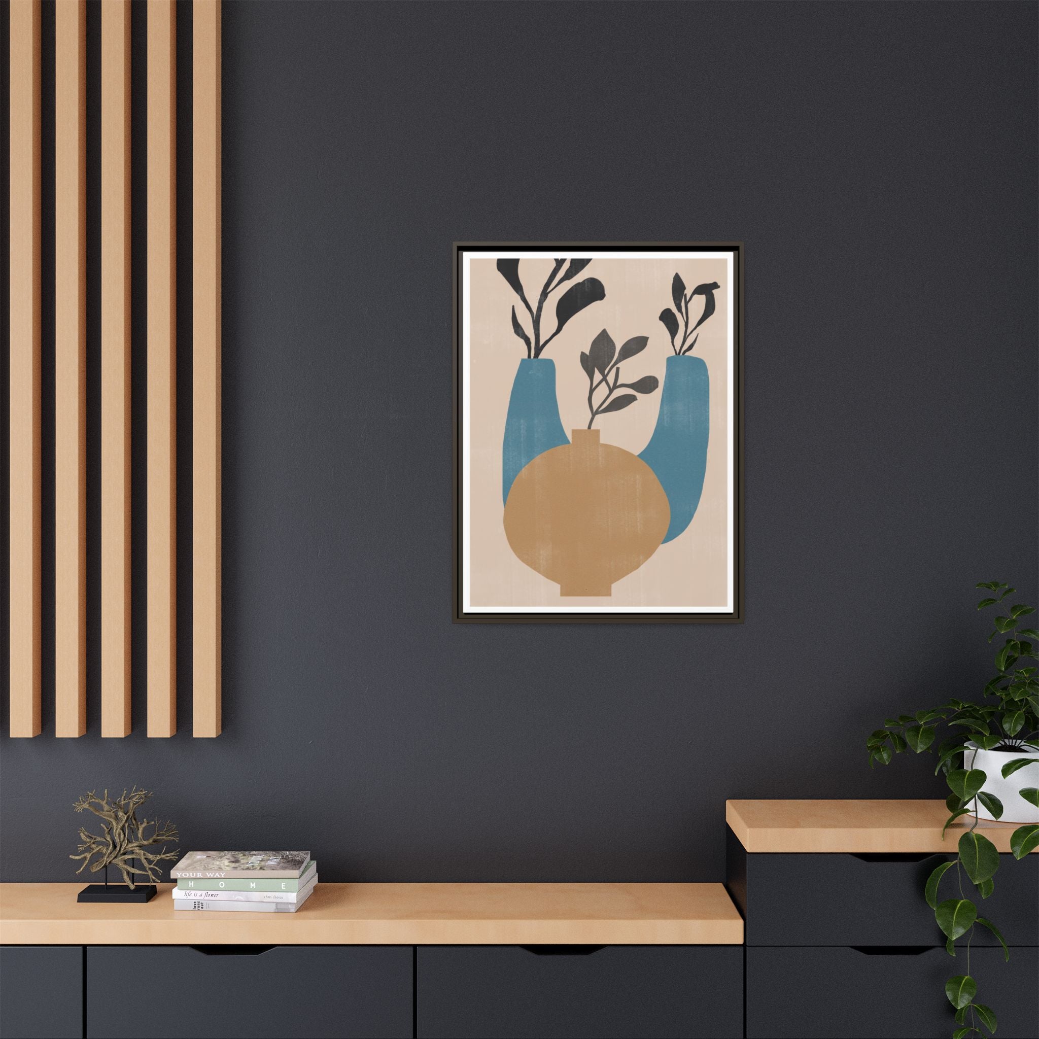 Azure Vessel Harmony - Framed