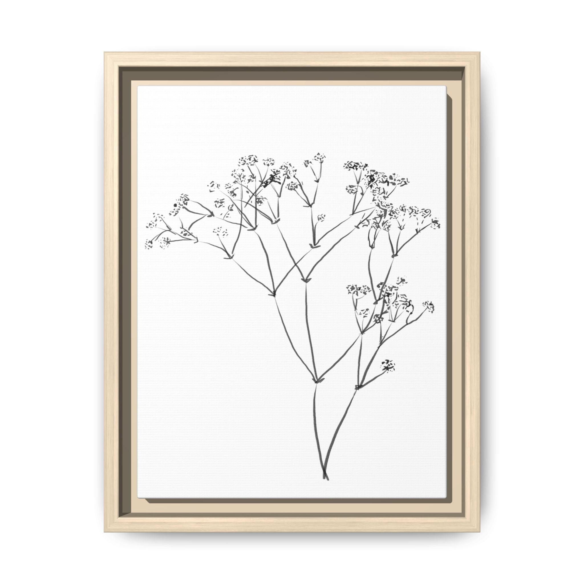 Whispering Meadow Sketch - Framed