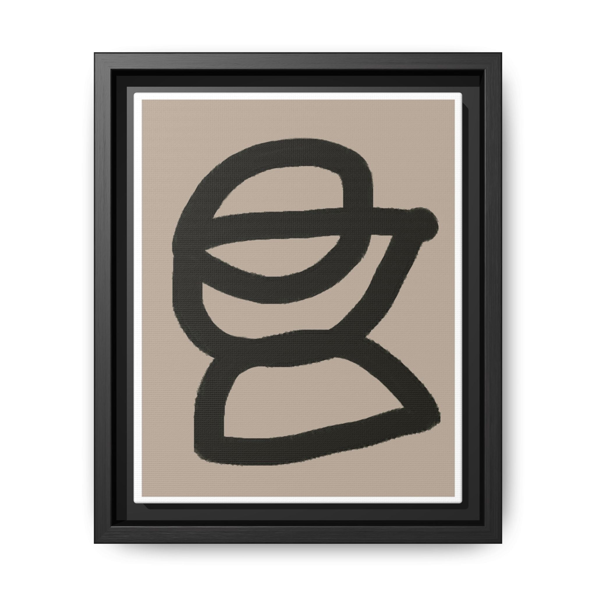 Noir Orbit Silhouette - Framed