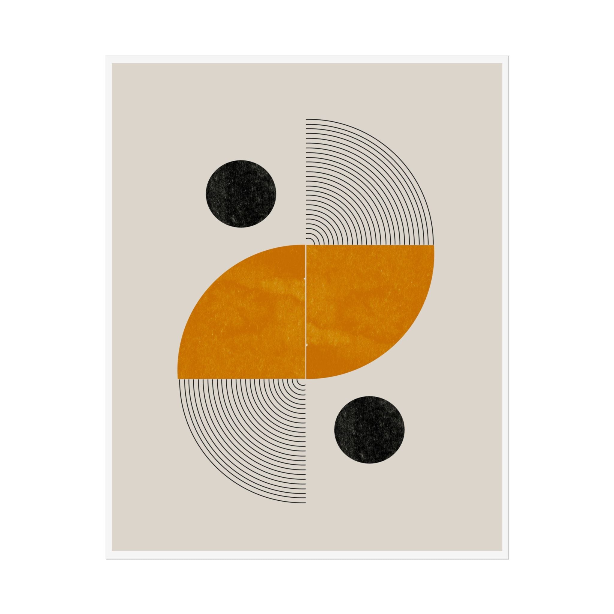 Amber Orbit Balance - Poster