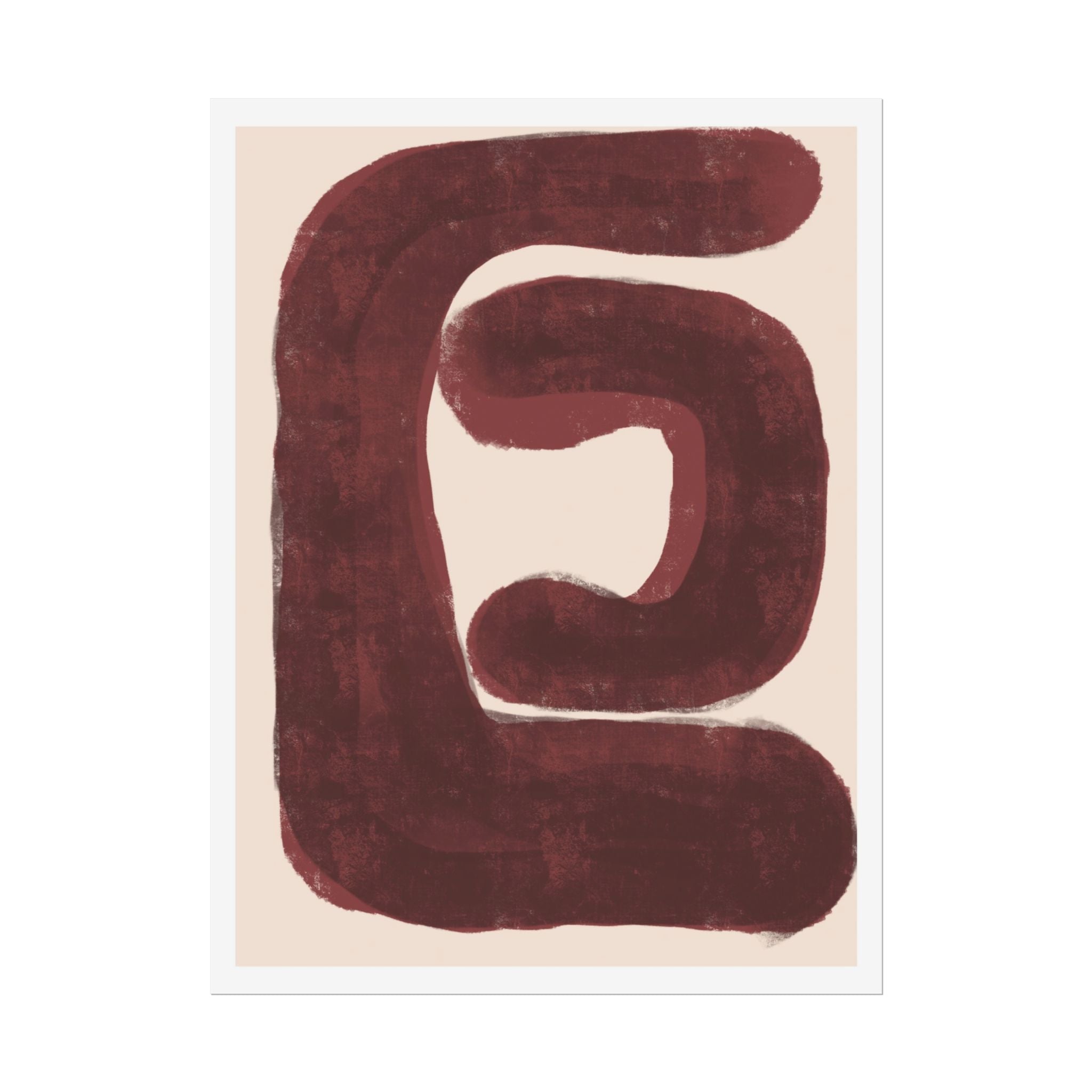 Burgundy Echo Form - Poster