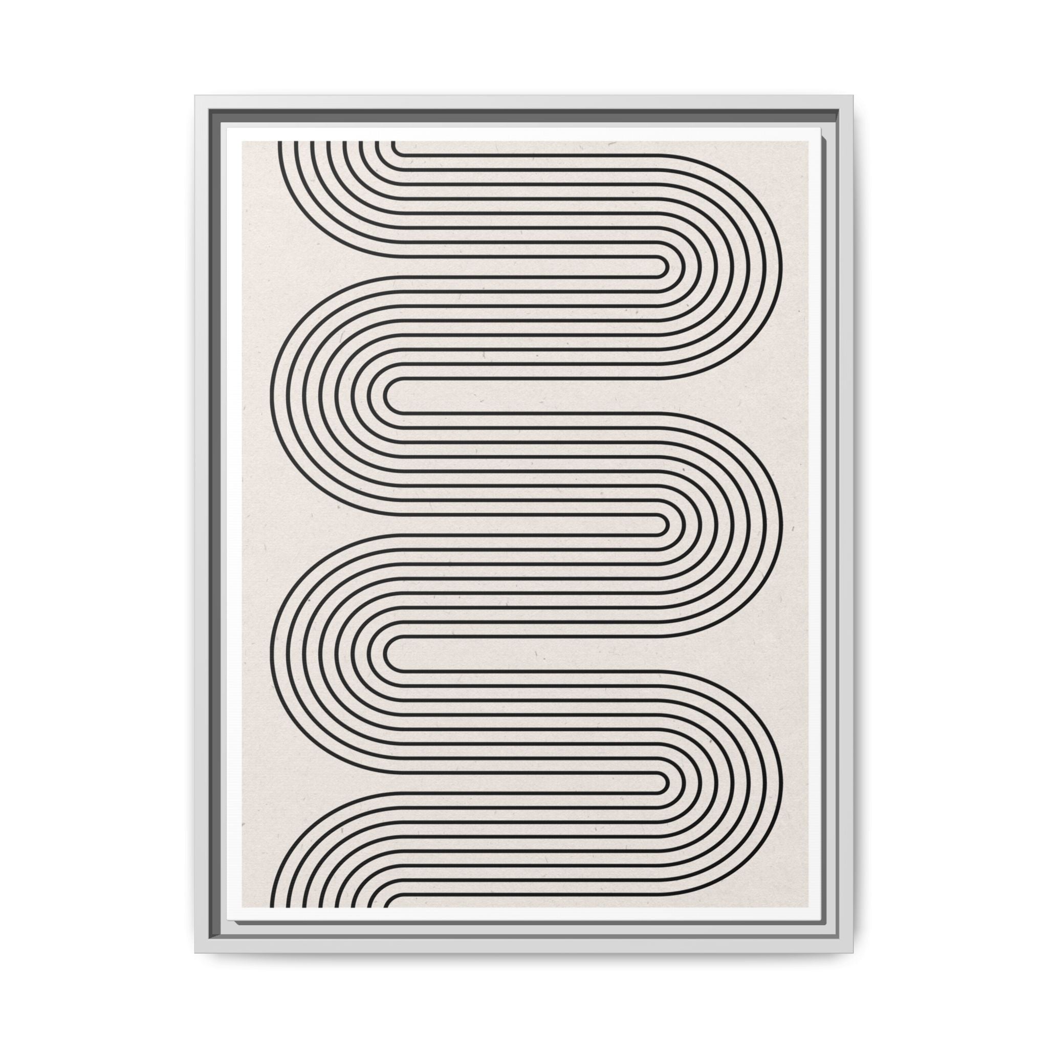 Monoline Rhythm Cascade - Framed