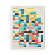 Chromatic Grid Reverie - Canvas
