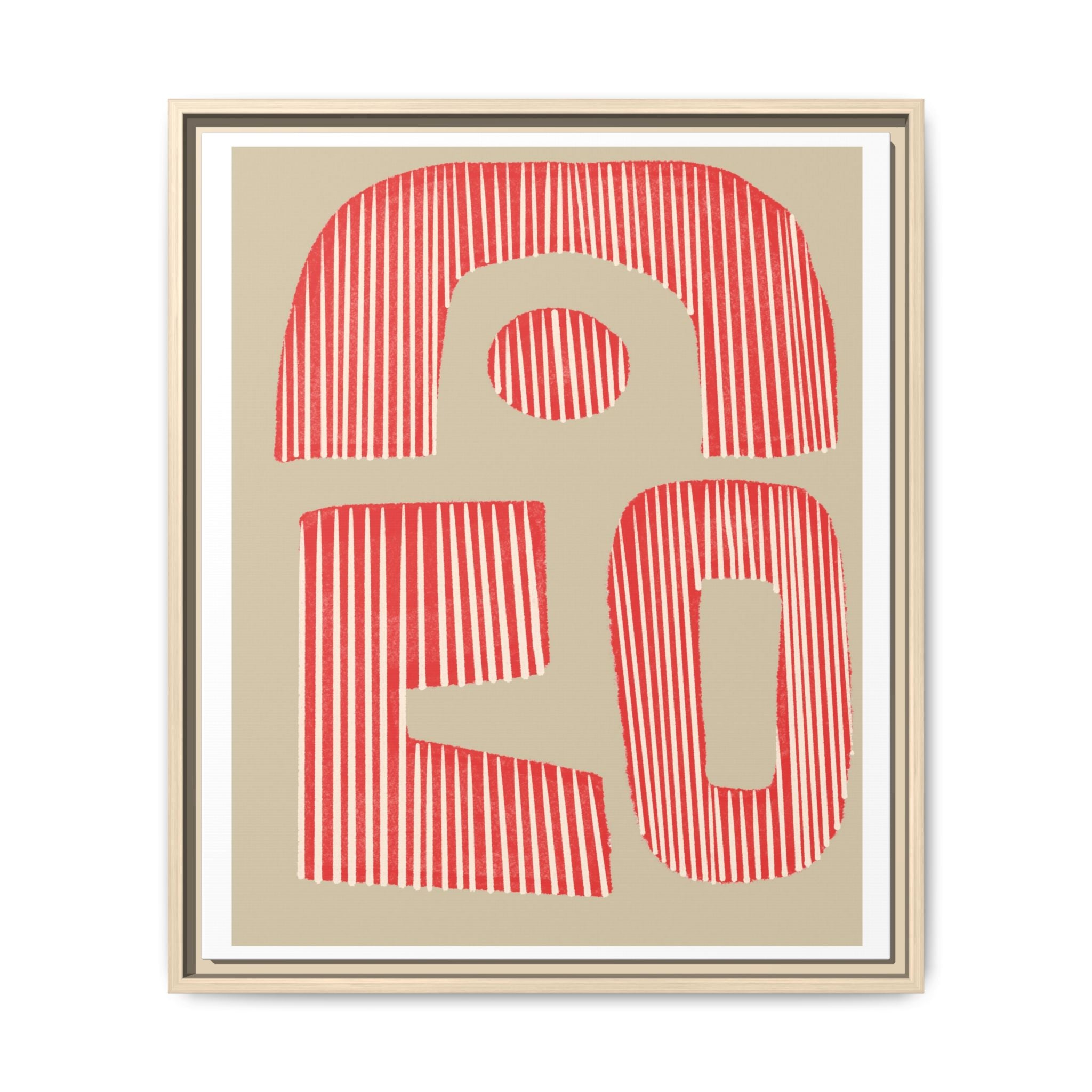 Coral Echo Forms - Framed