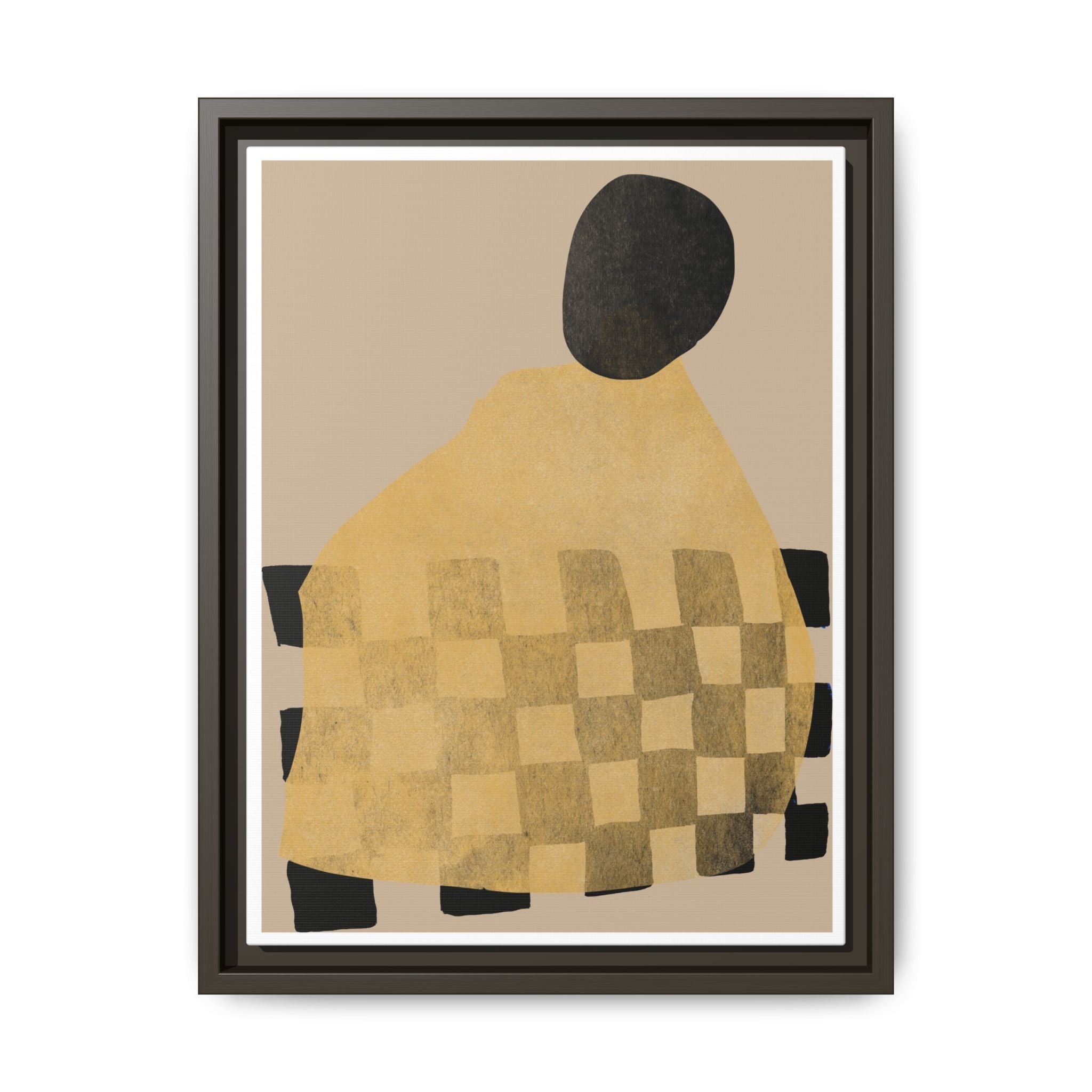 Golden Hearth Pattern Drift - Framed