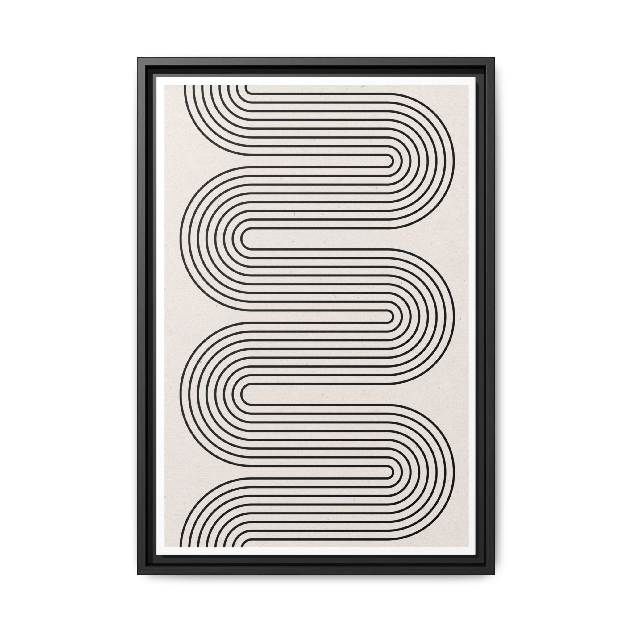 Monoline Rhythm Cascade - Framed