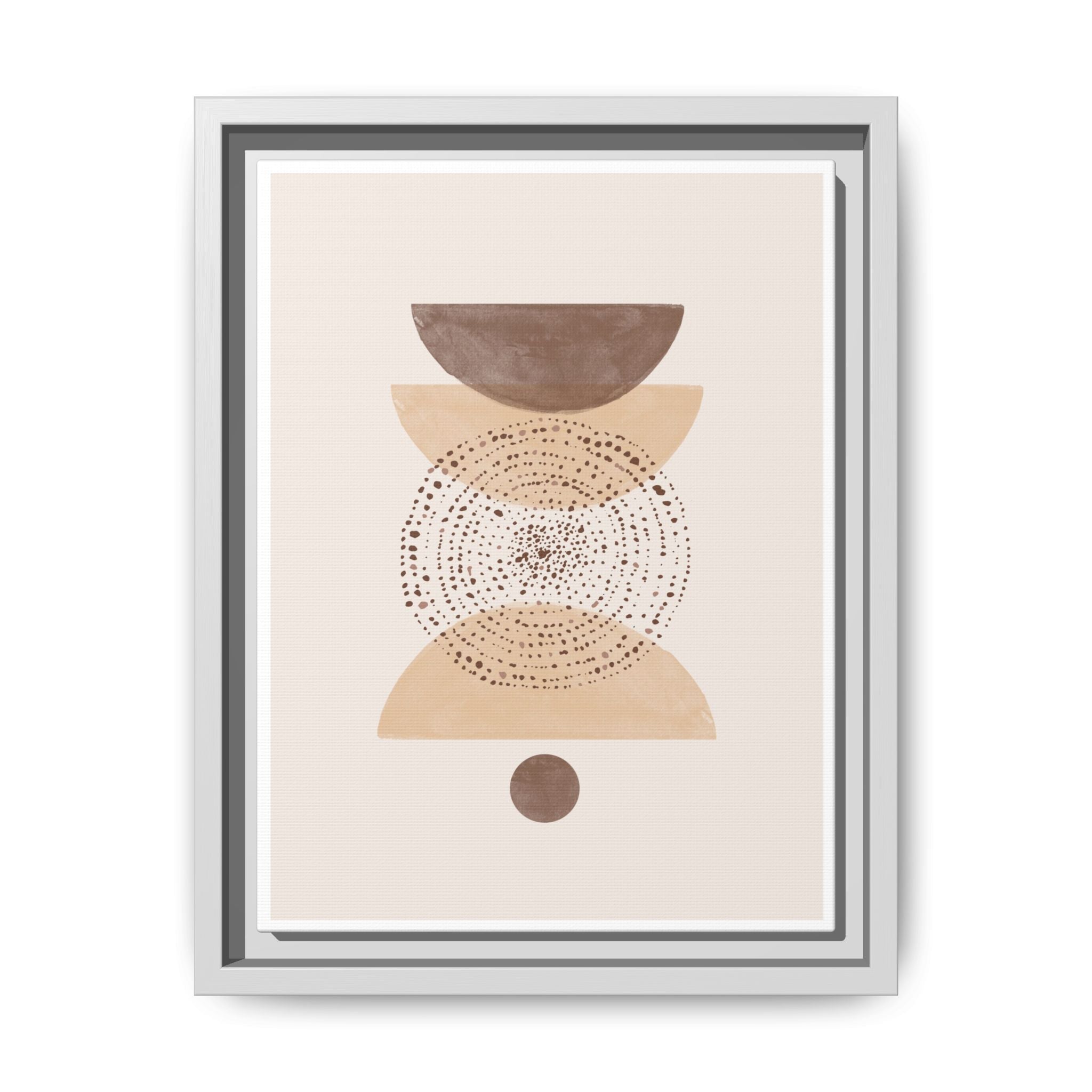 Terracotta Orbit Balance - Framed