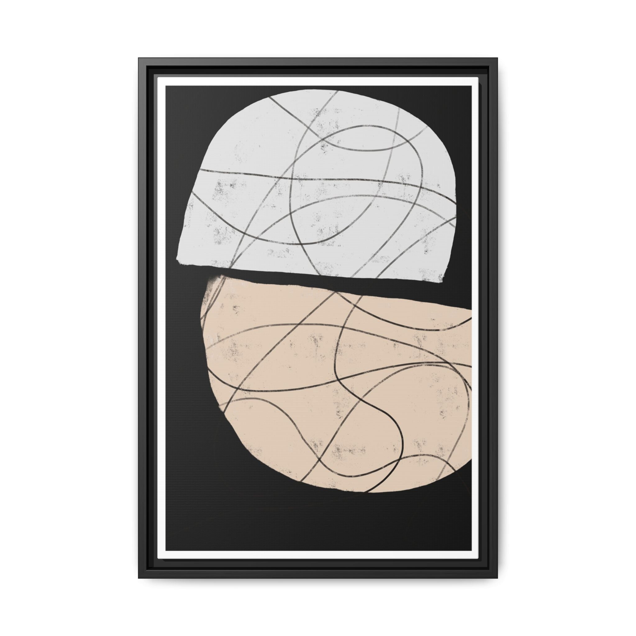 Nocturne Orbit Lines - Framed