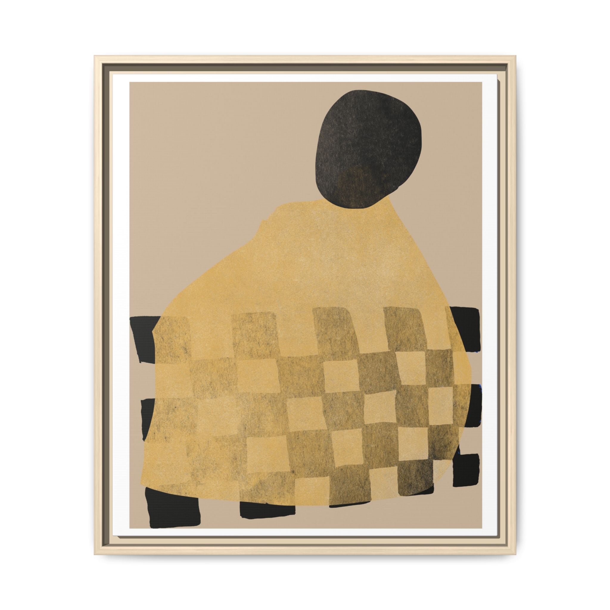 Golden Hearth Pattern Drift - Framed