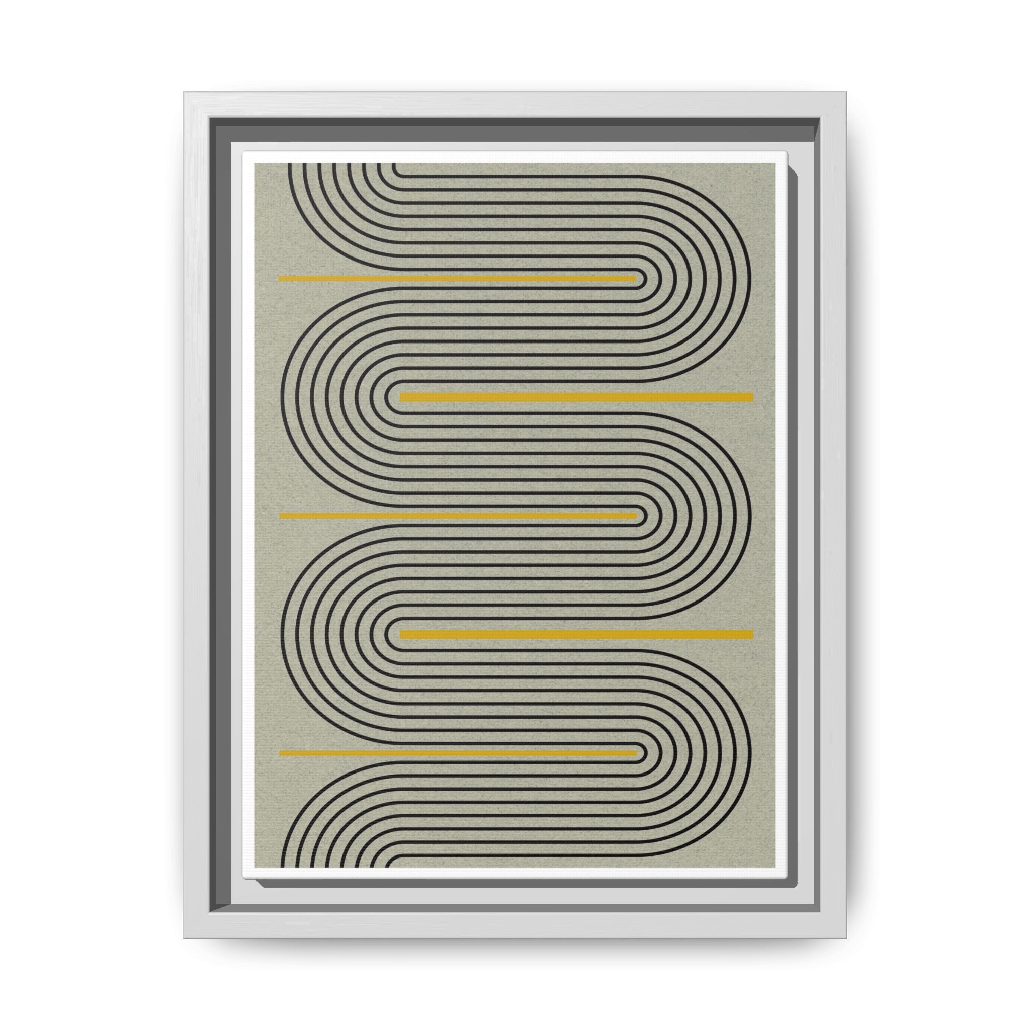 Golden Current Geometry - Framed