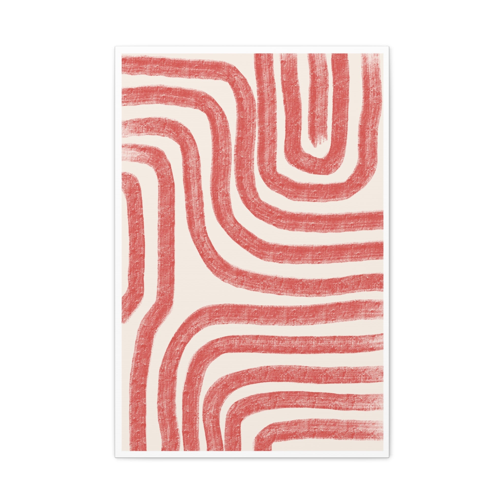 Coral Drift Pathways - Canvas