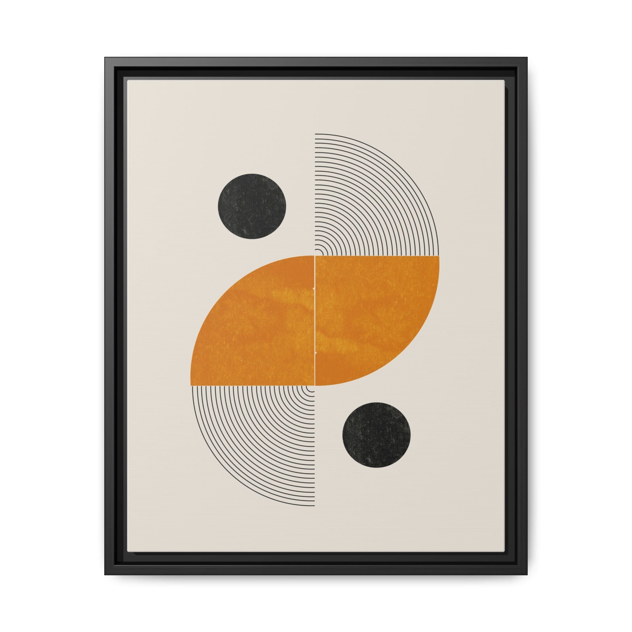 Amber Orbit Balance - Framed