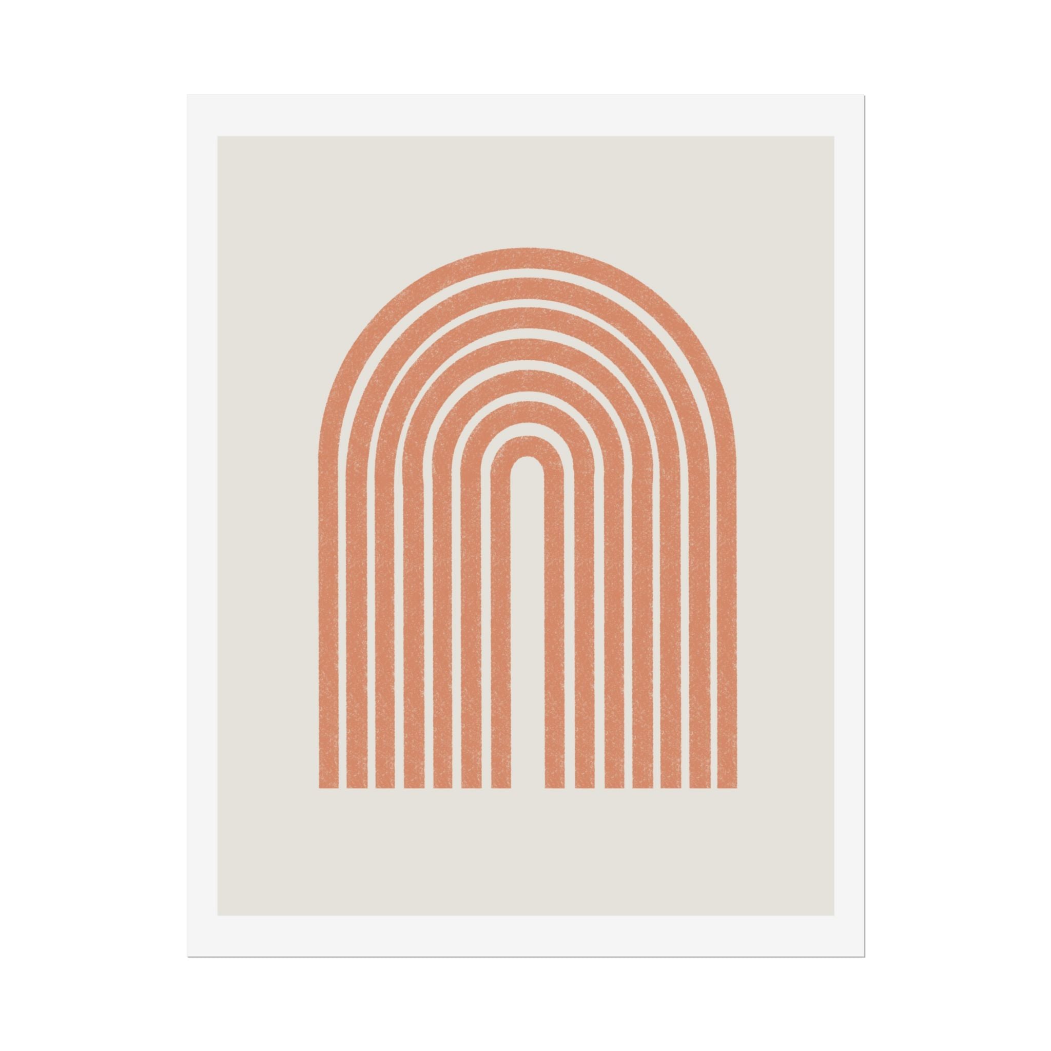 Terracotta Arc Whisper - Poster