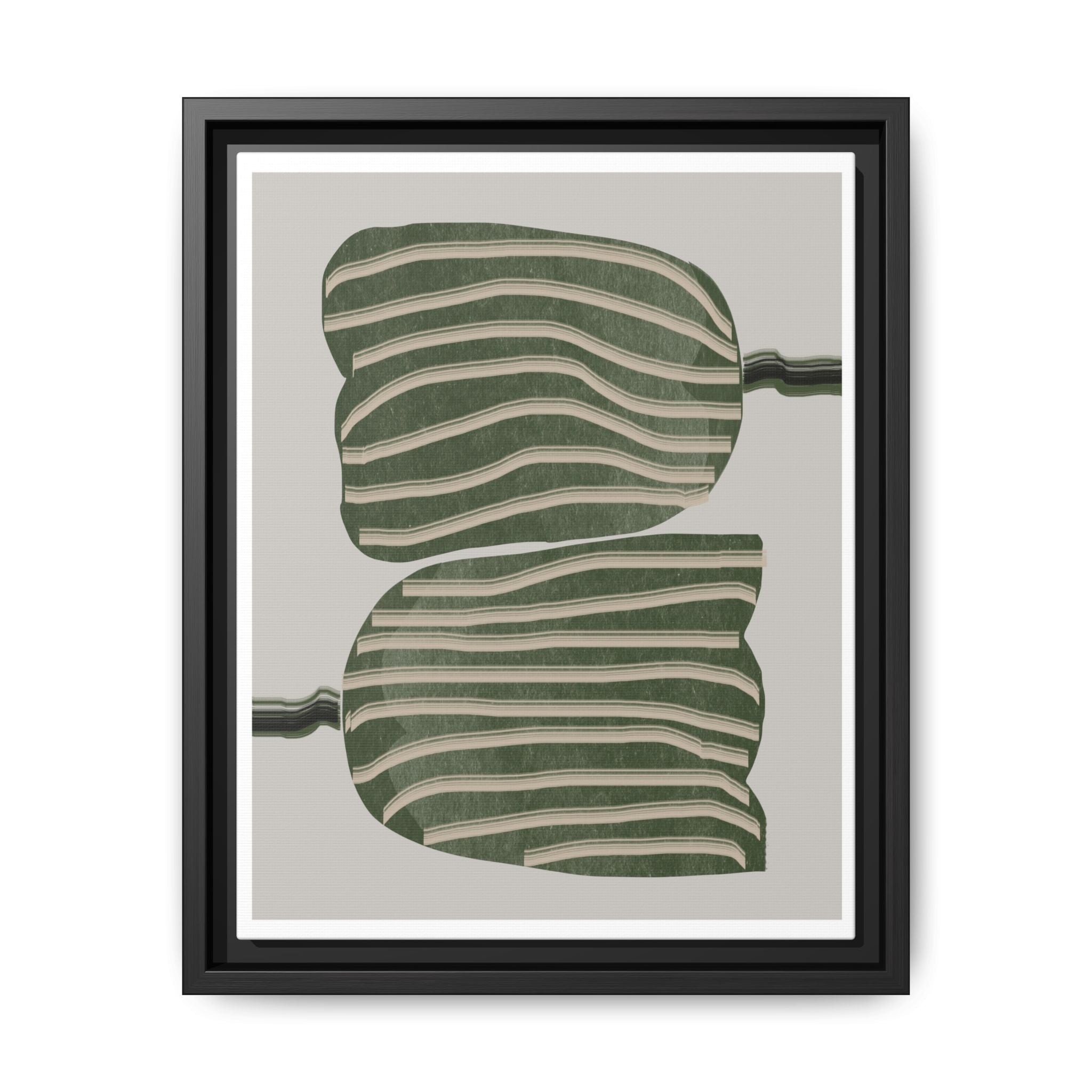Verdant Echo Layers - Framed