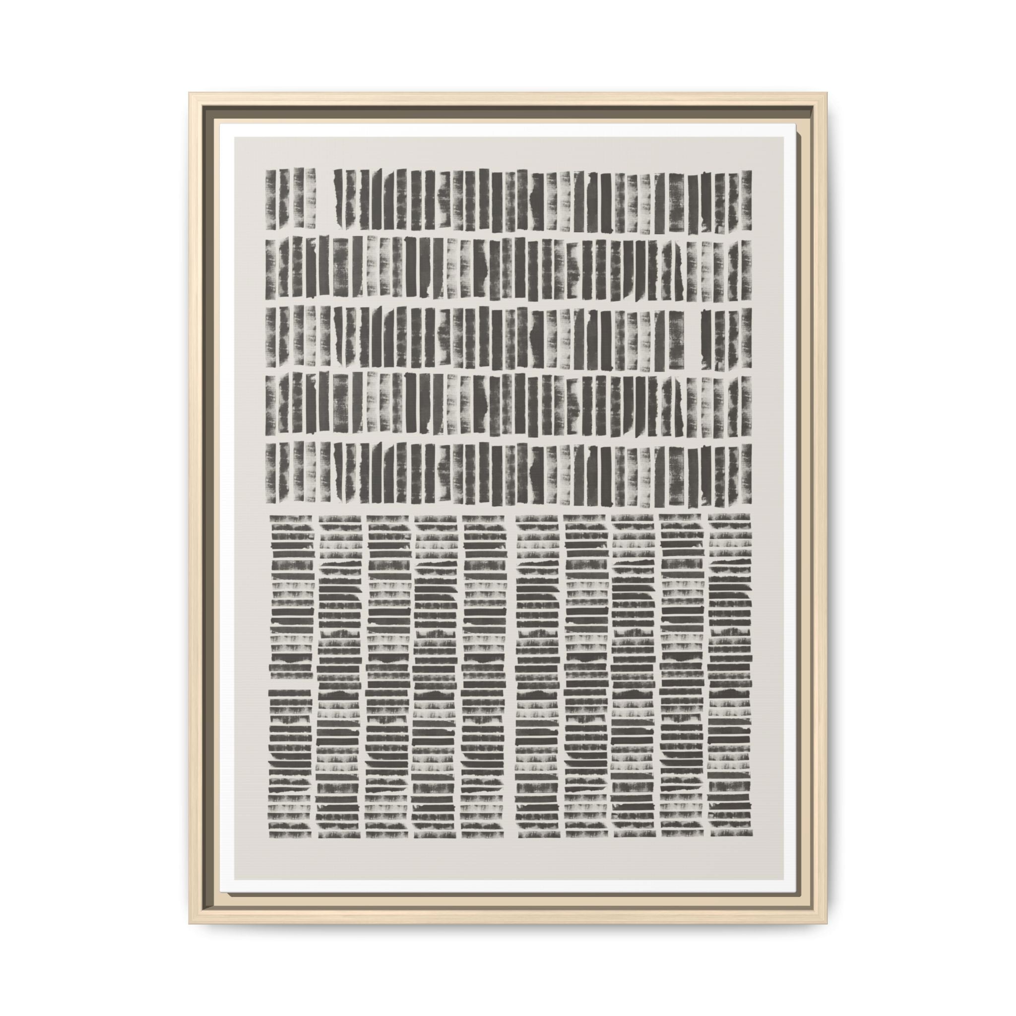 Shadow Rhythm Columns - Framed