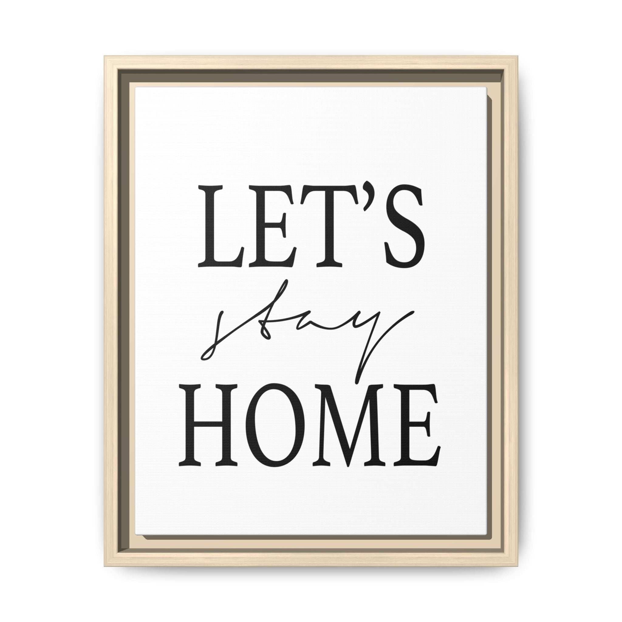 Gentle Haven Typography Glow - Framed
