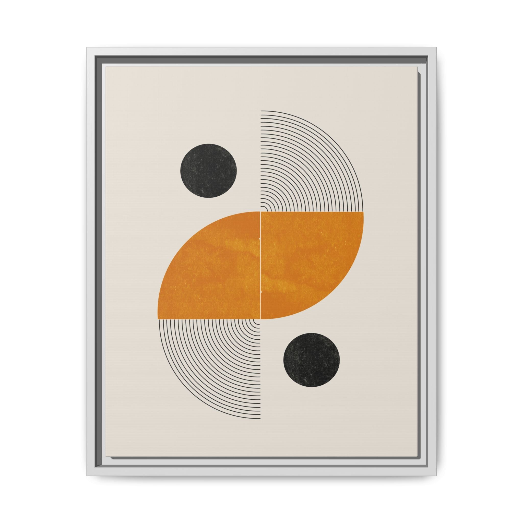 Amber Orbit Balance - Framed