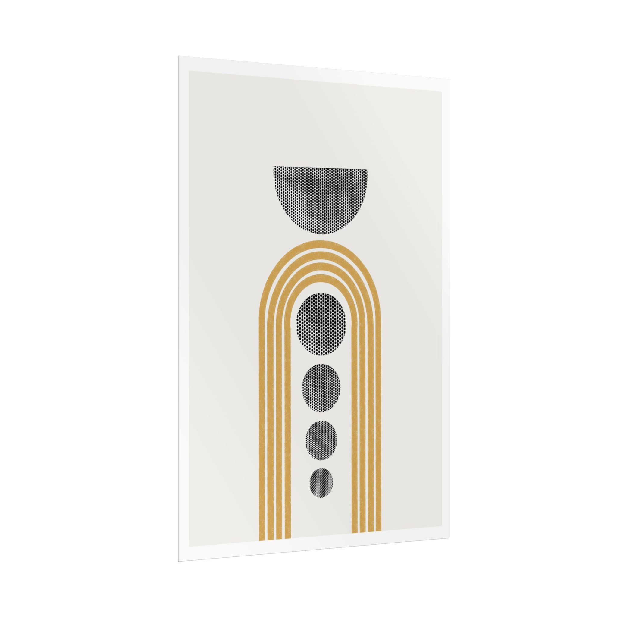 Golden Orbit Cascade - Poster