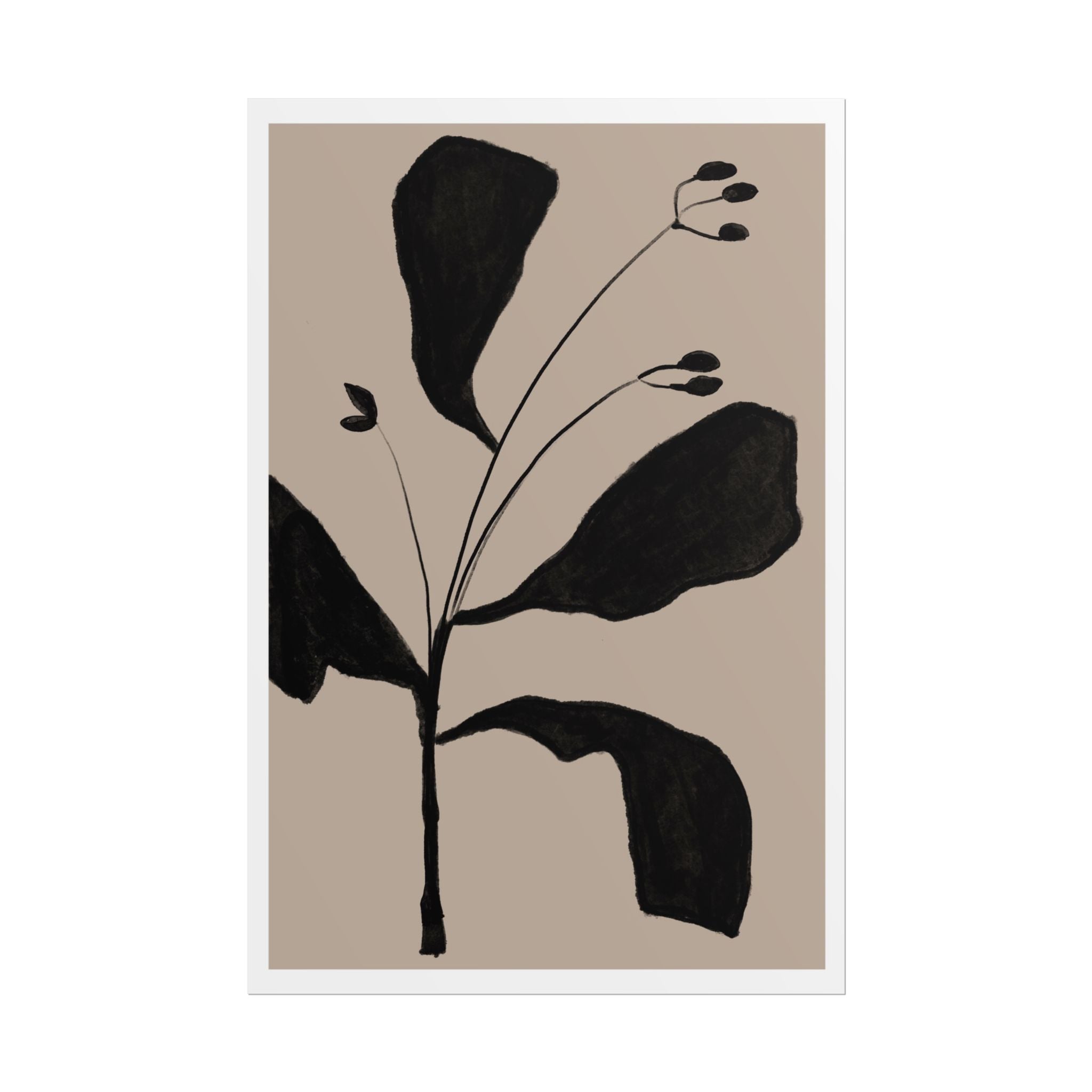 Noir Botanical Silence - Poster