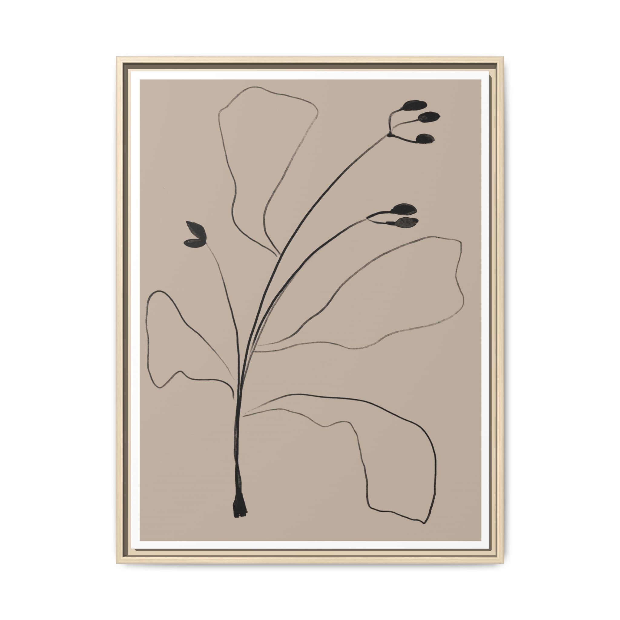 Quiet Botanical Gesture - Framed