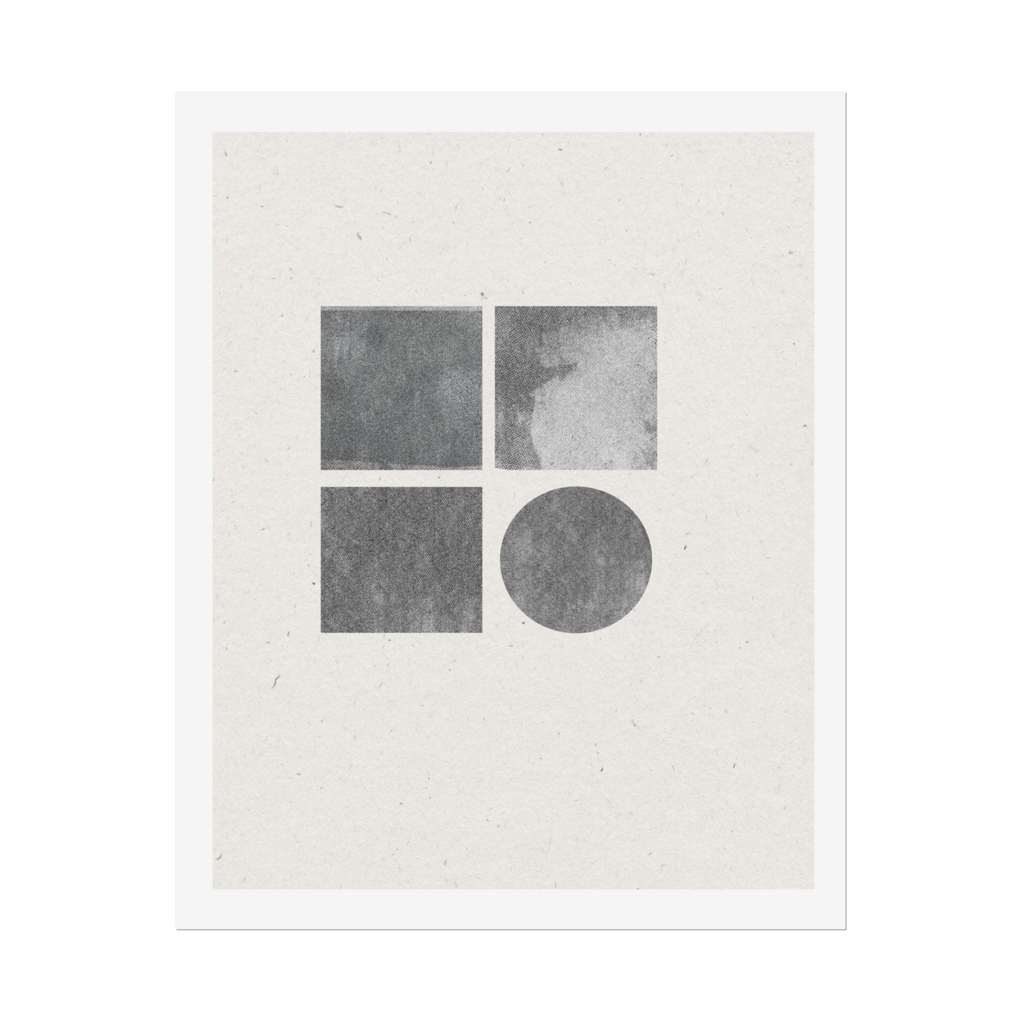 Muted Geometry Quartet - Poster