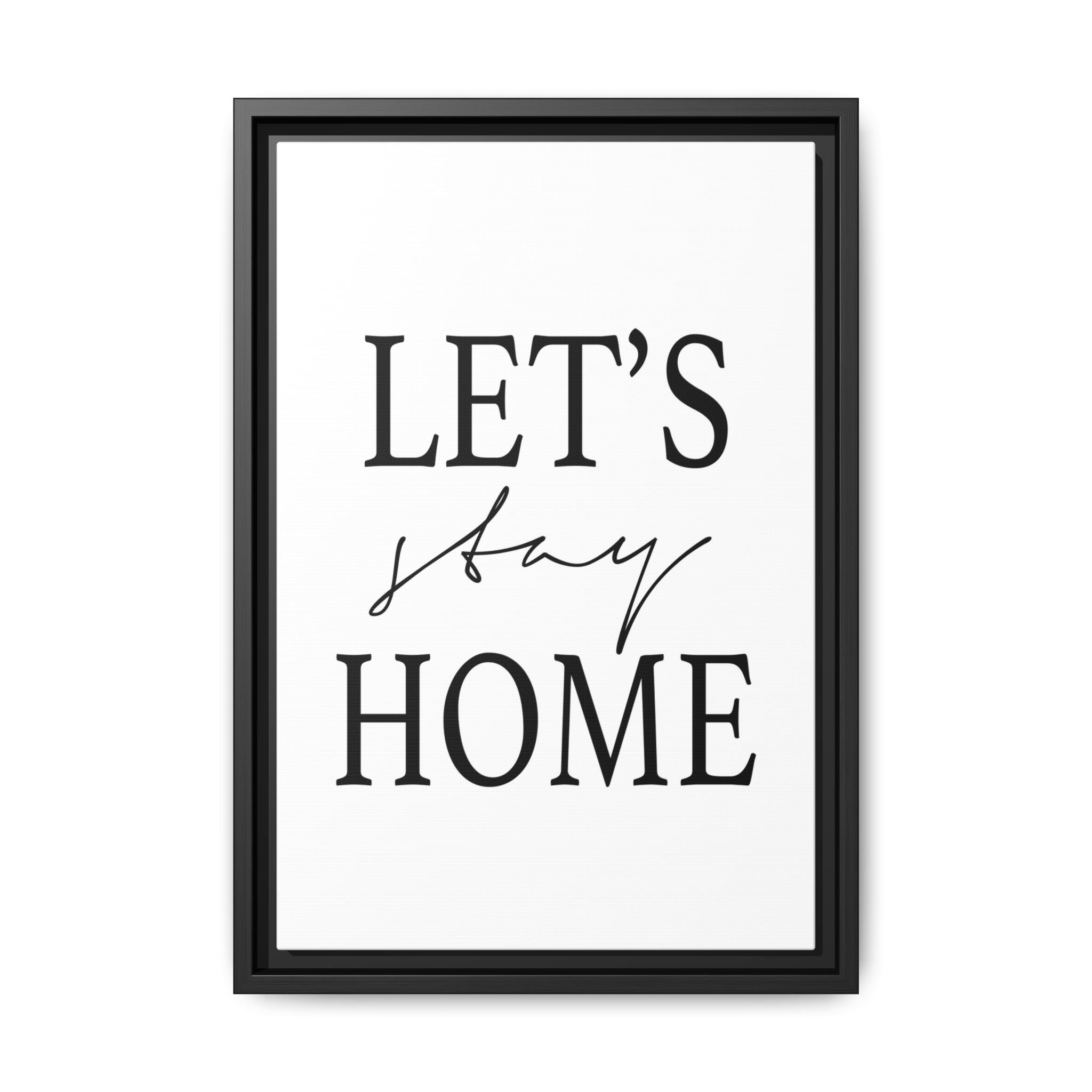 Gentle Haven Typography Glow - Framed