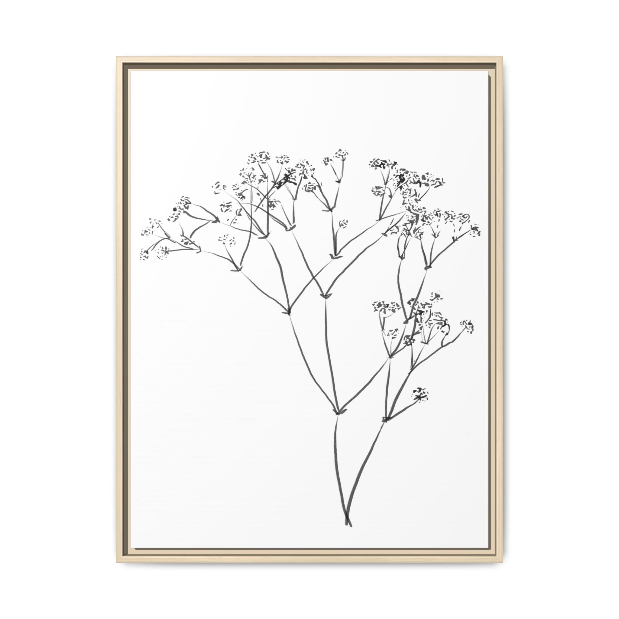 Whispering Meadow Sketch - Framed