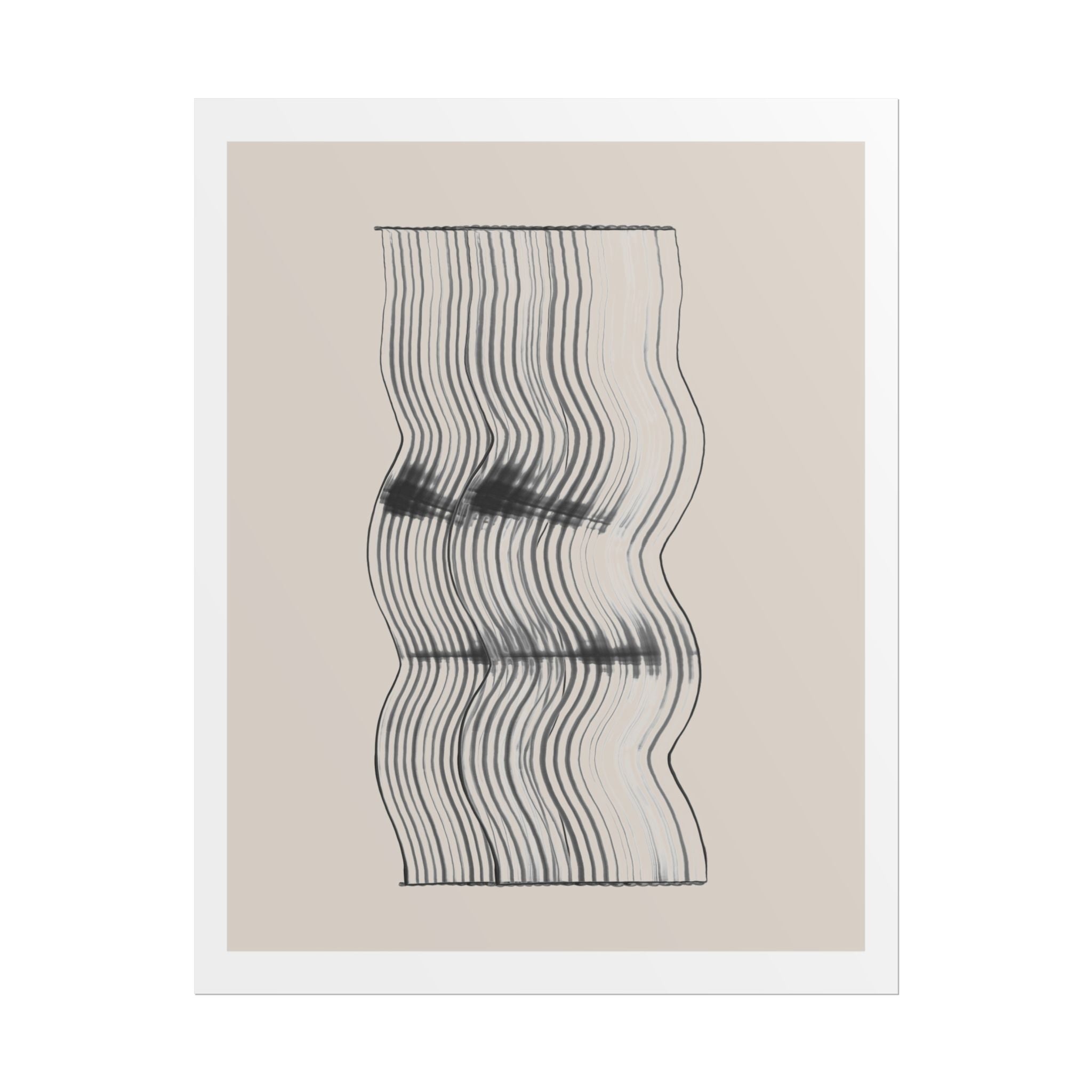 Velvet Ripple Linework Flow - Poster