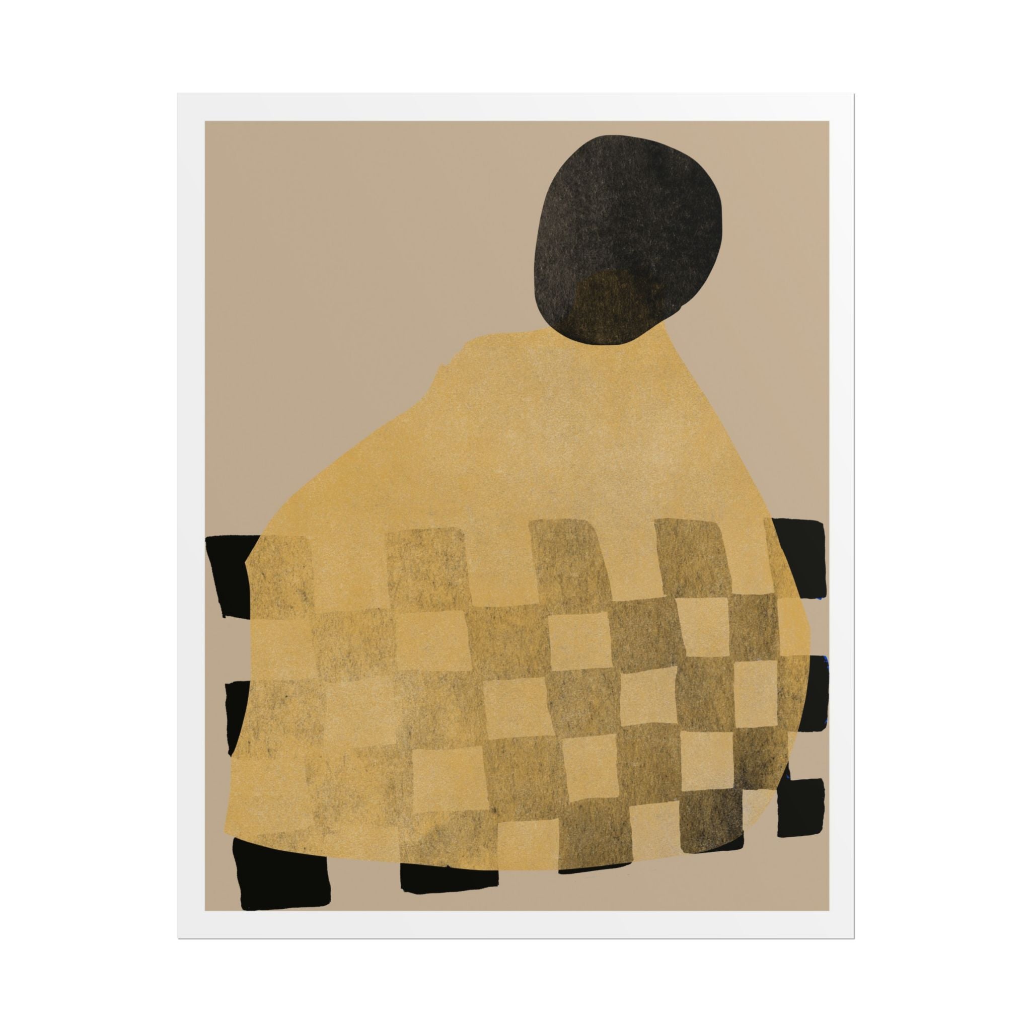 Golden Hearth Pattern Drift - Poster