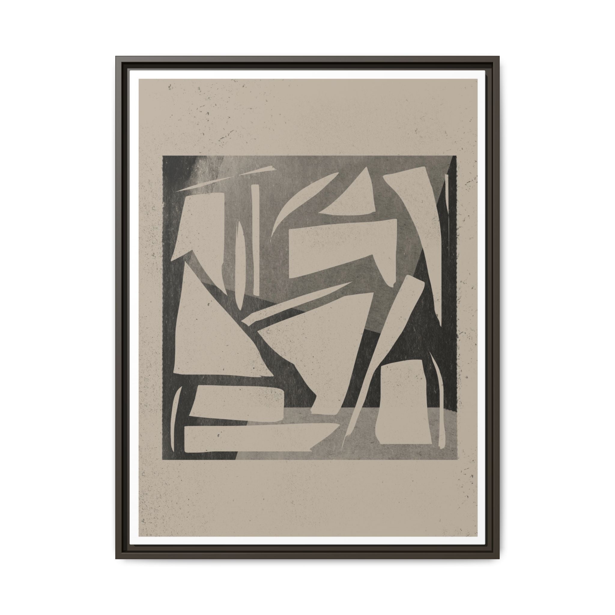 Shadow Fragment Rhythm Study - Framed