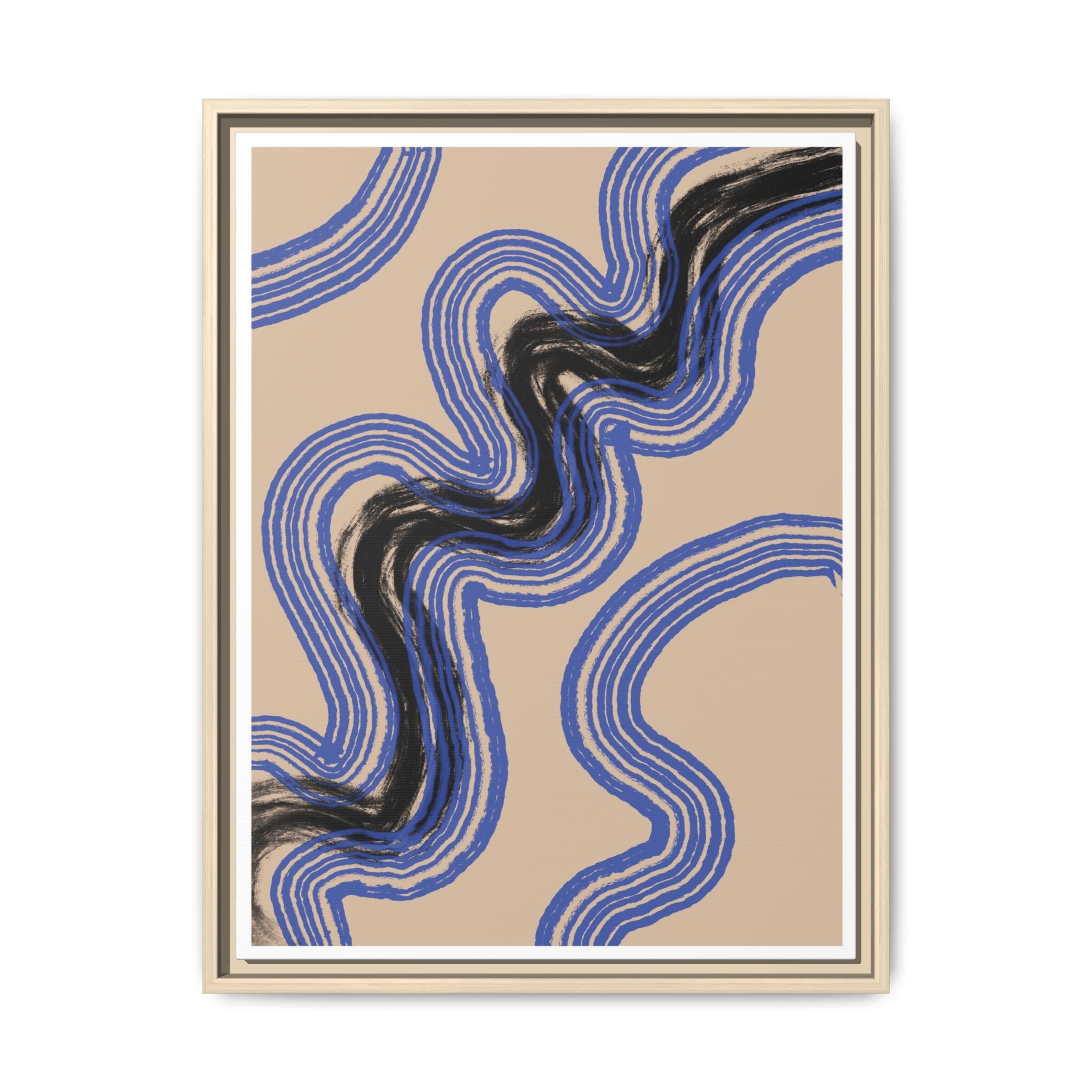 Indigo Rhythm Passage - Framed