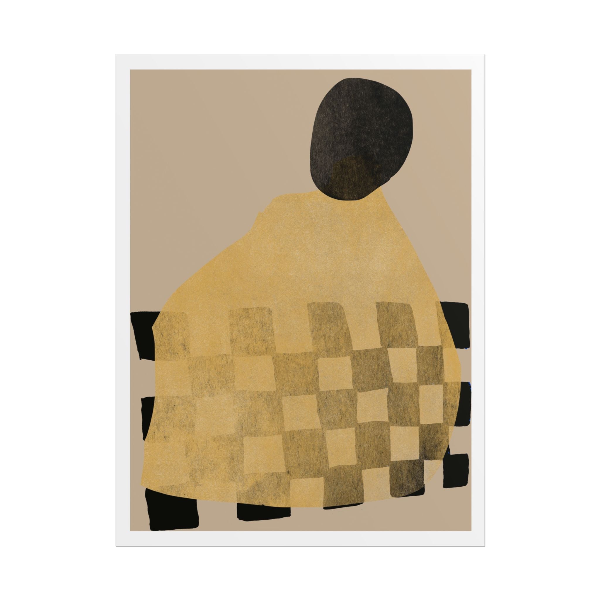Golden Hearth Pattern Drift - Poster