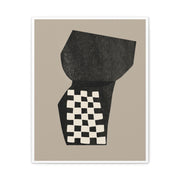 Noir Mosaic Form Balance - Canvas