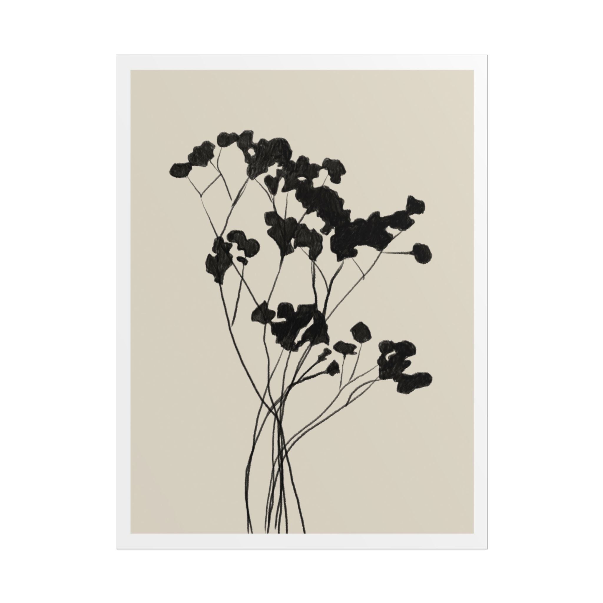 Velvet Bloom Silhouettes - Poster