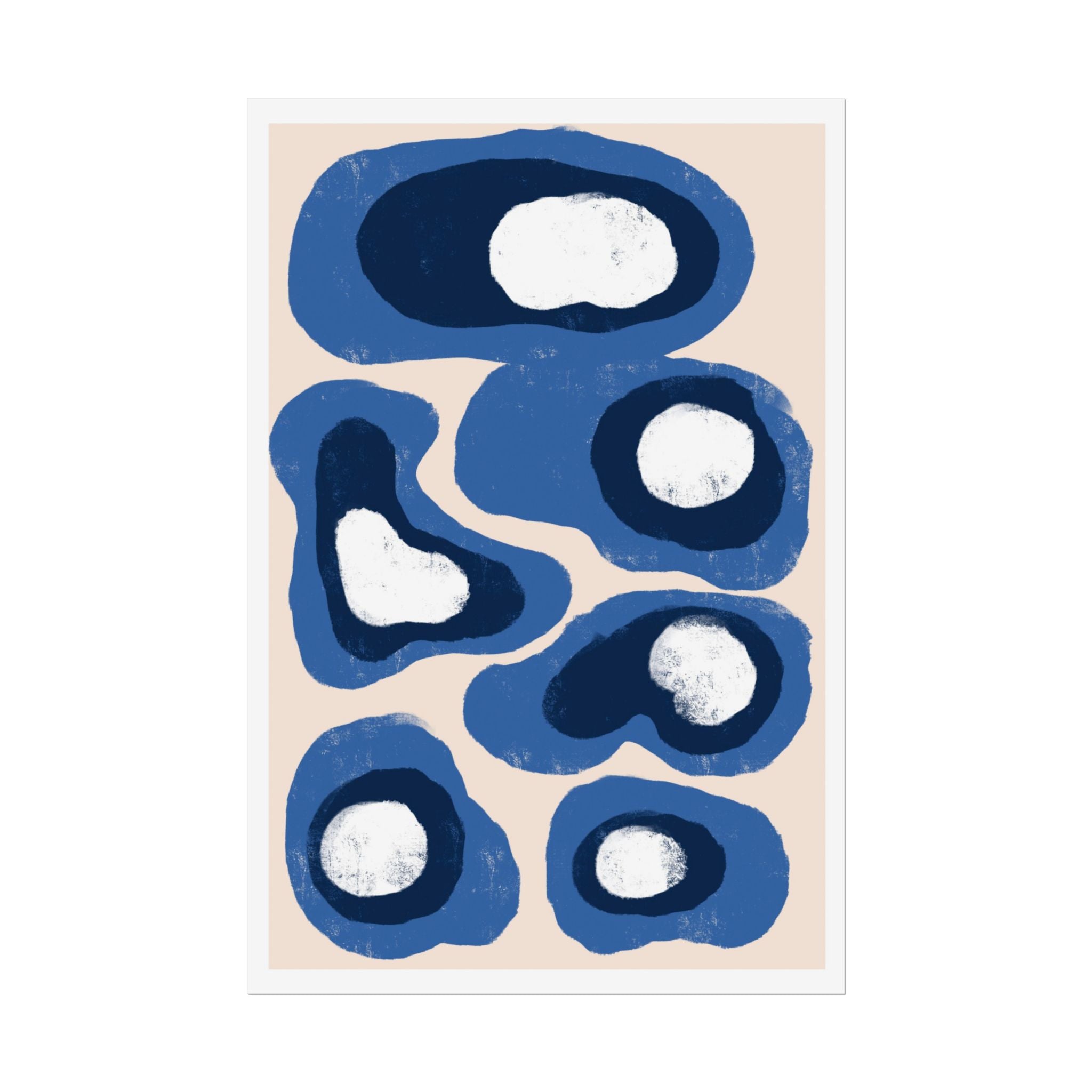 Indigo Orbit Mosaic - Poster