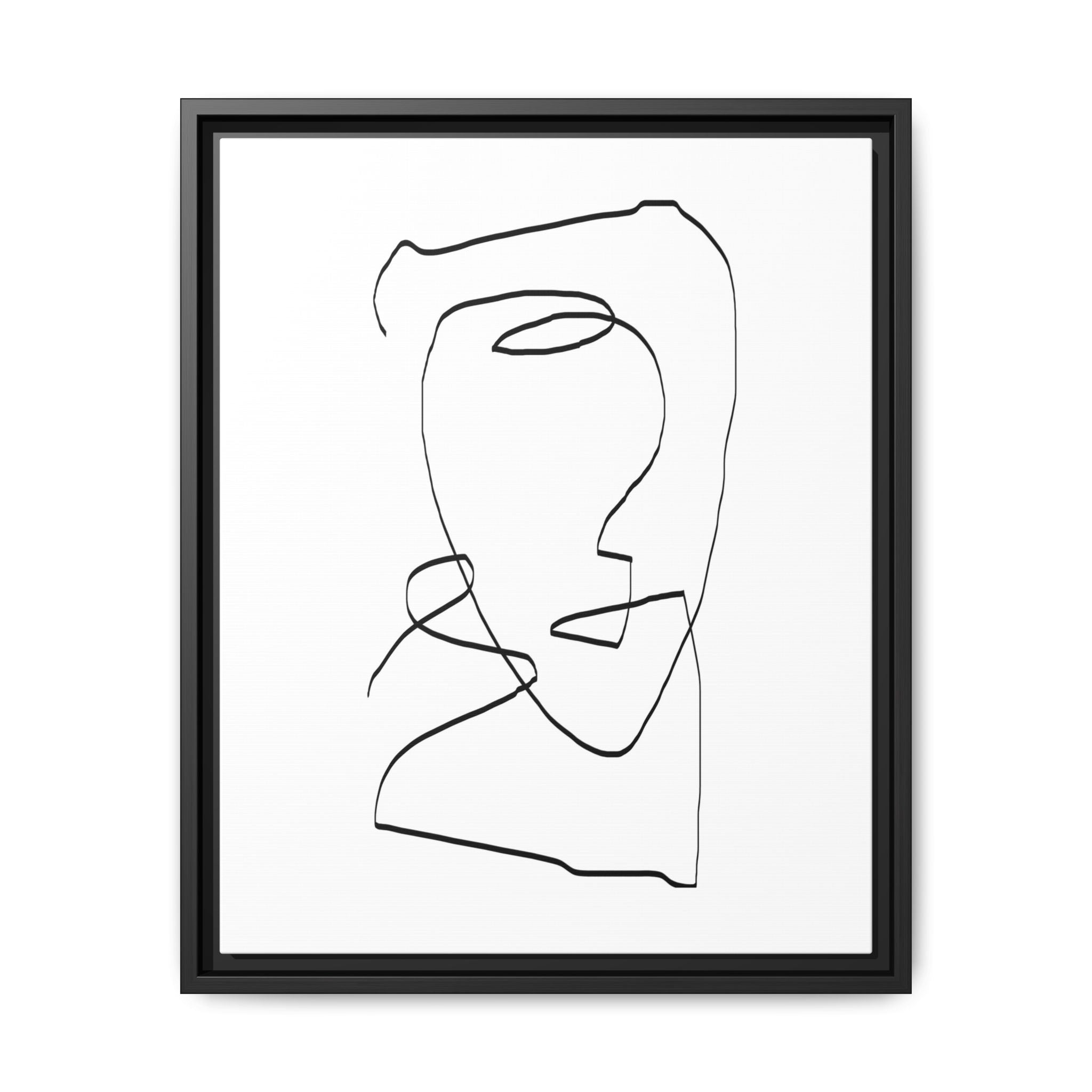Silent Contour Reverie - Framed