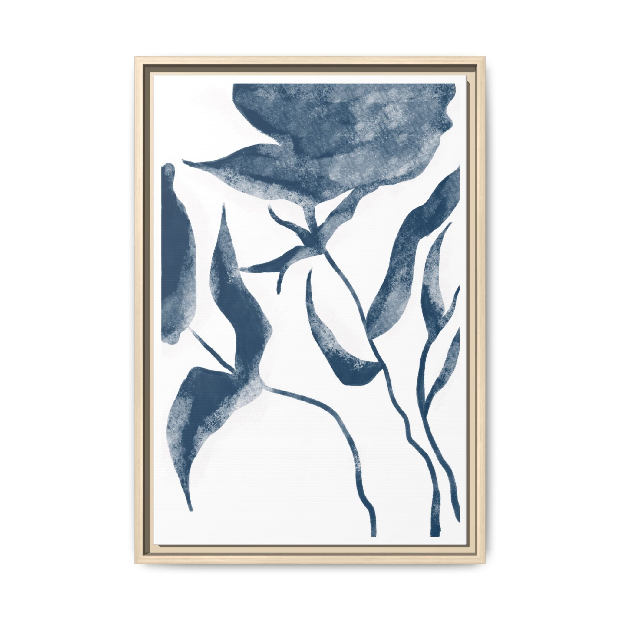 Indigo Bloom Reverie - Framed