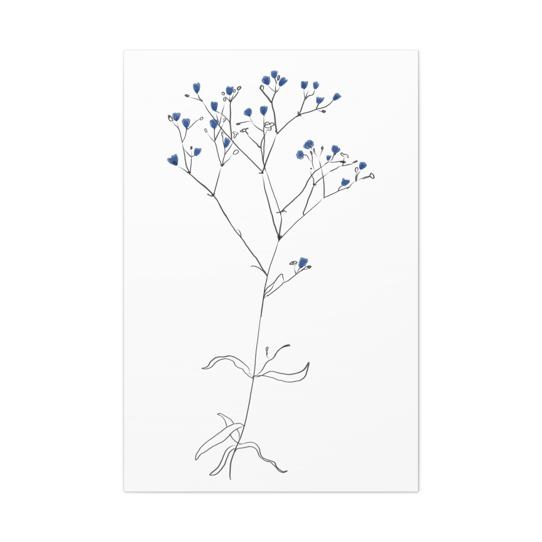 Blue Meadow Whisper - Canvas