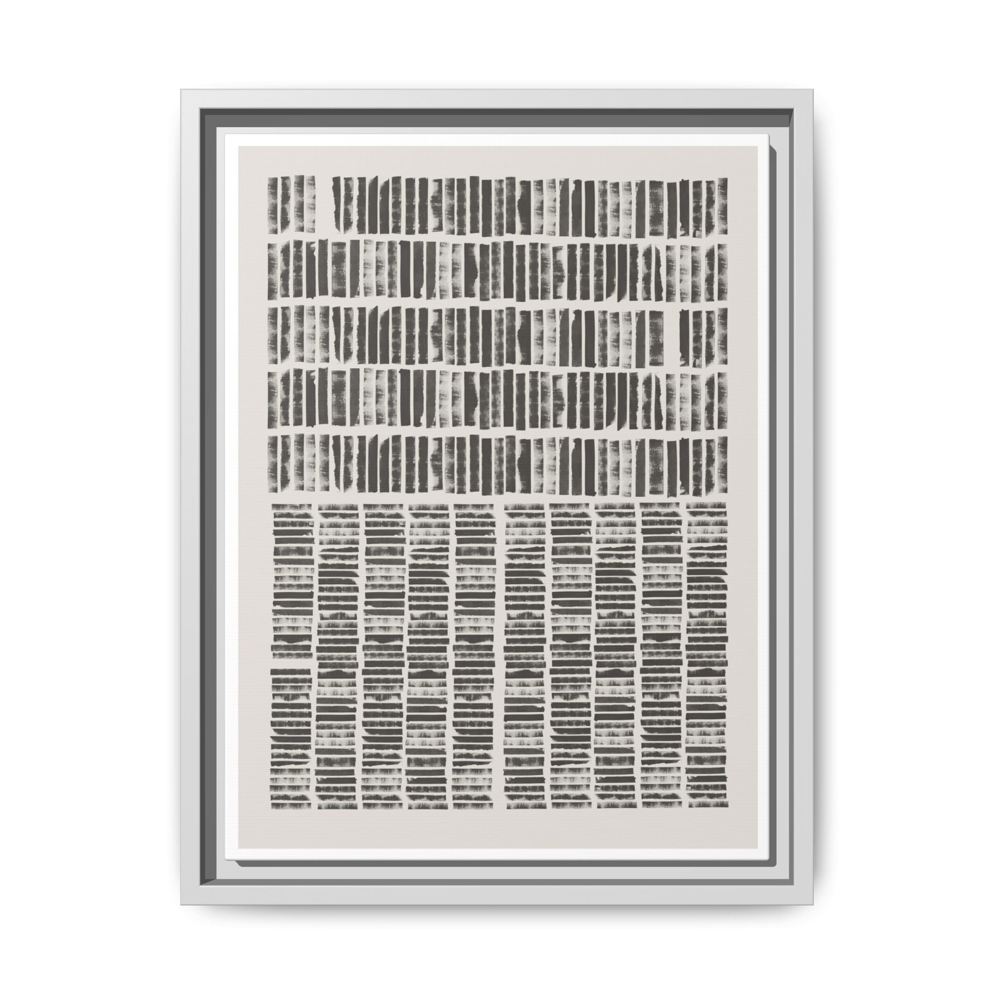 Shadow Rhythm Columns - Framed