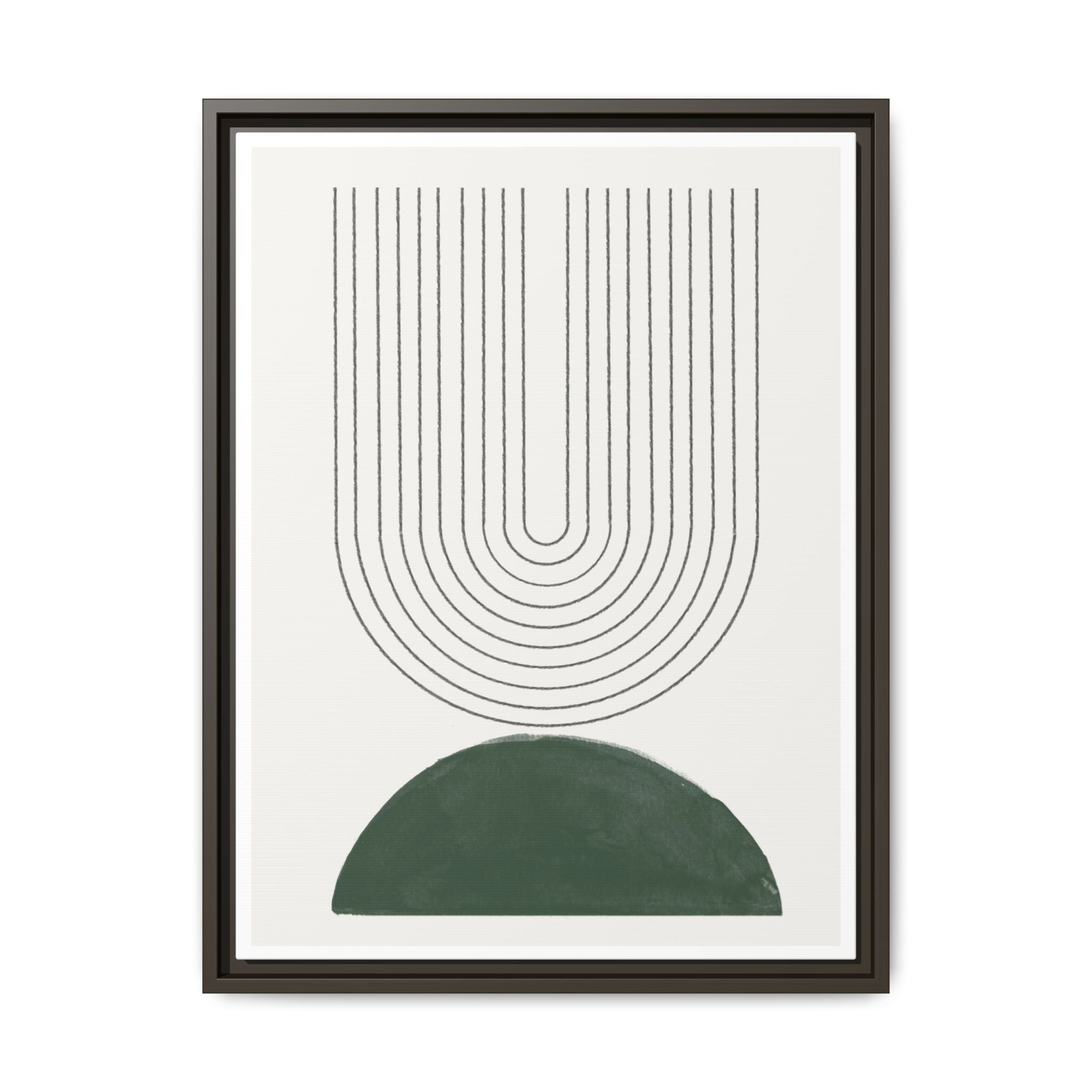 Emerald Echo Pathways - Framed