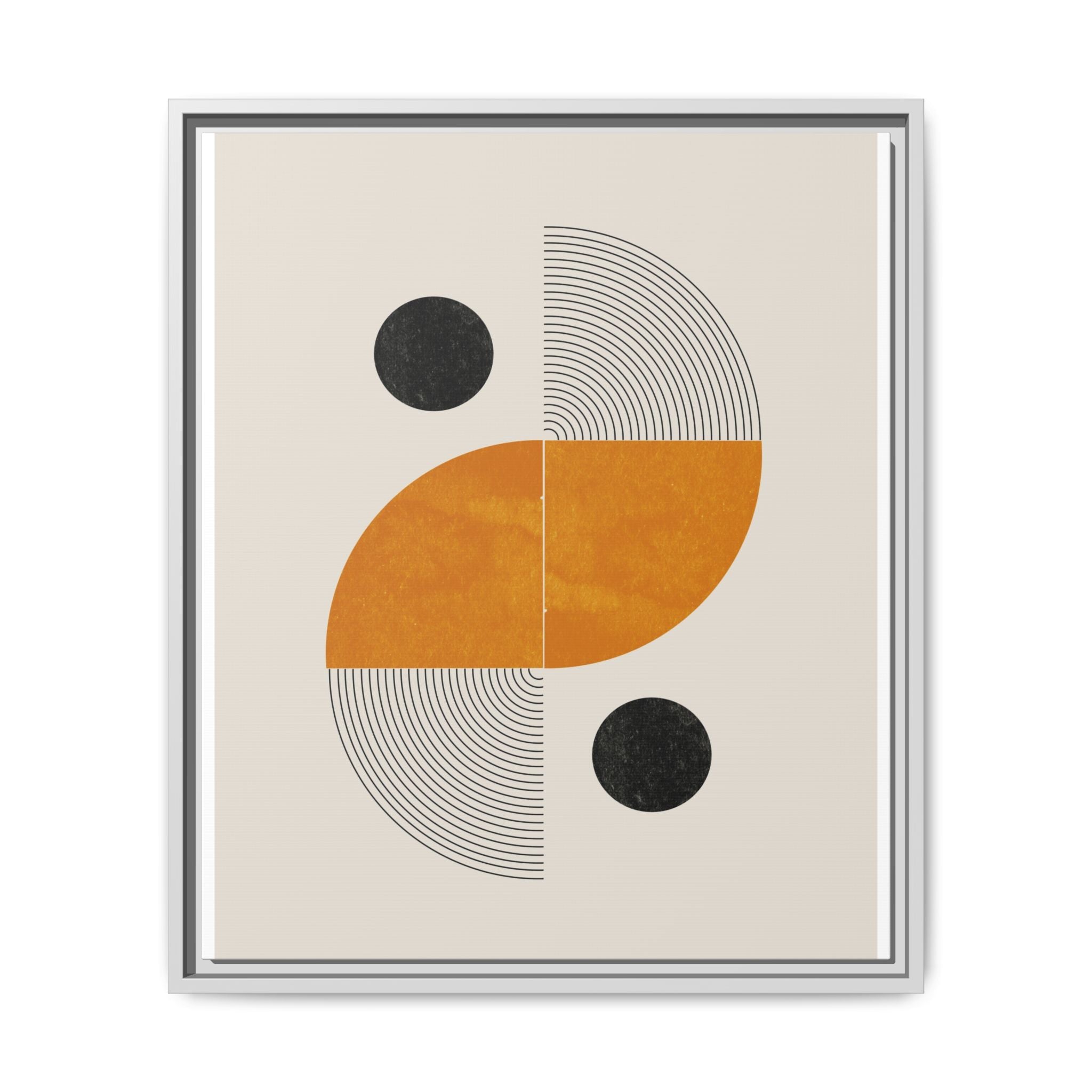 Amber Orbit Balance - Framed
