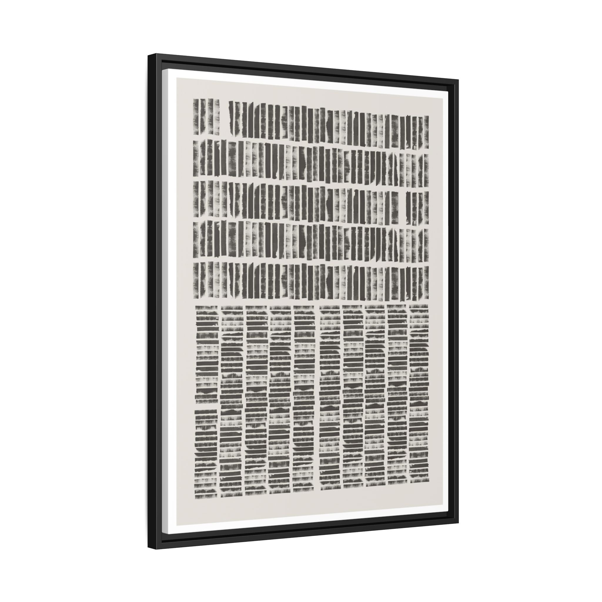 Shadow Rhythm Columns - Framed
