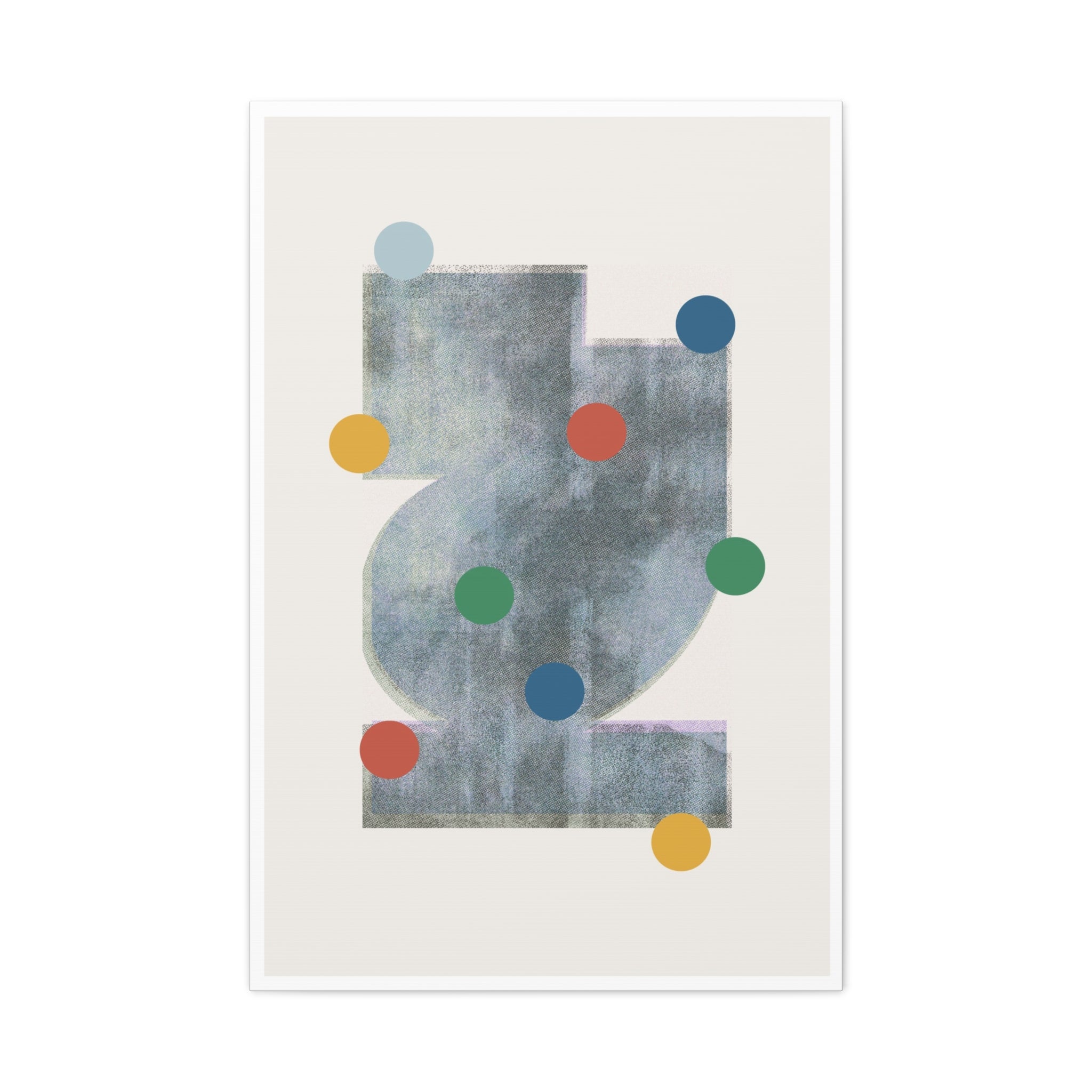 Muted Geometry Reverie - Canvas