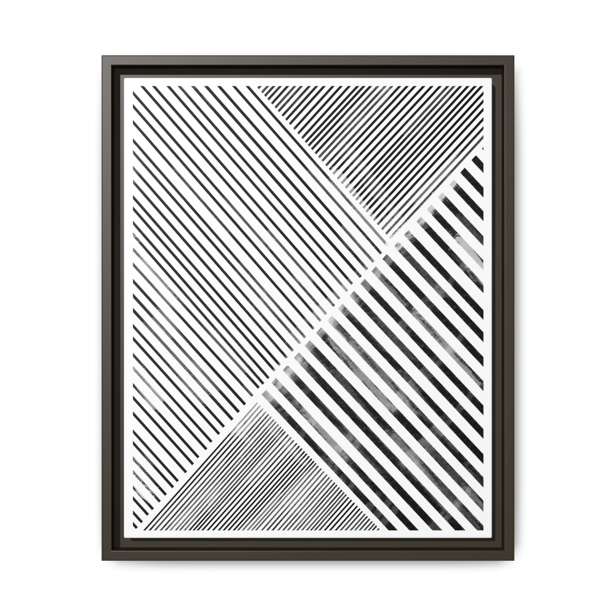Monochrome Motion Angles - Framed